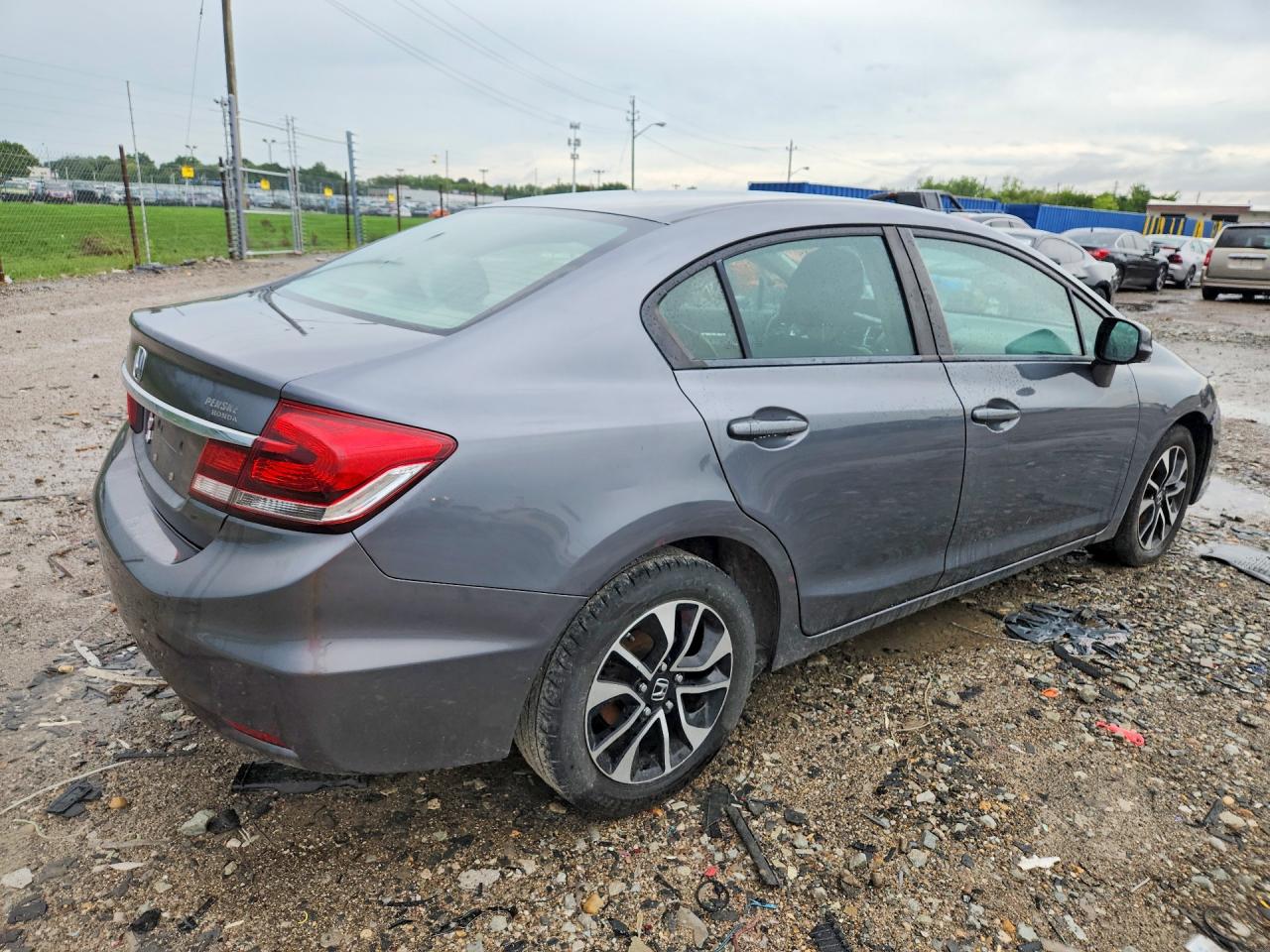 2013 Honda Civic Ex Gray vin: 19XFB2F80DE032005