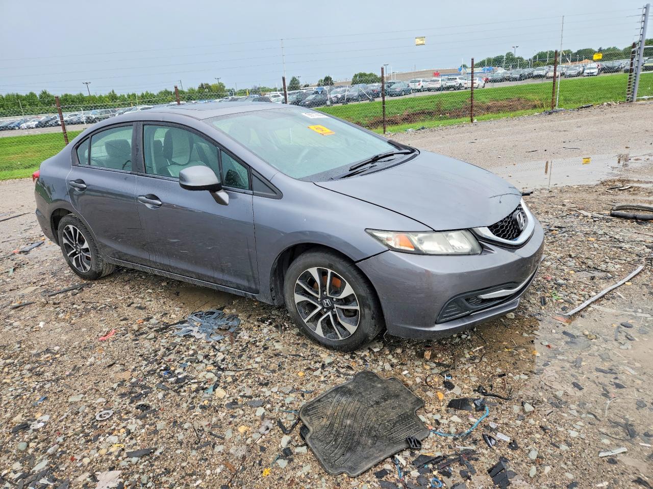 2013 Honda Civic Ex Gray vin: 19XFB2F80DE032005