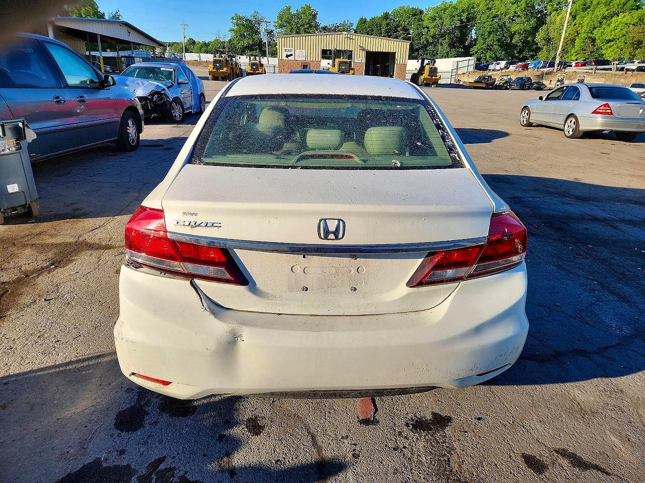 2013 Honda Civic Ex White vin: 19XFB2F80DE037835