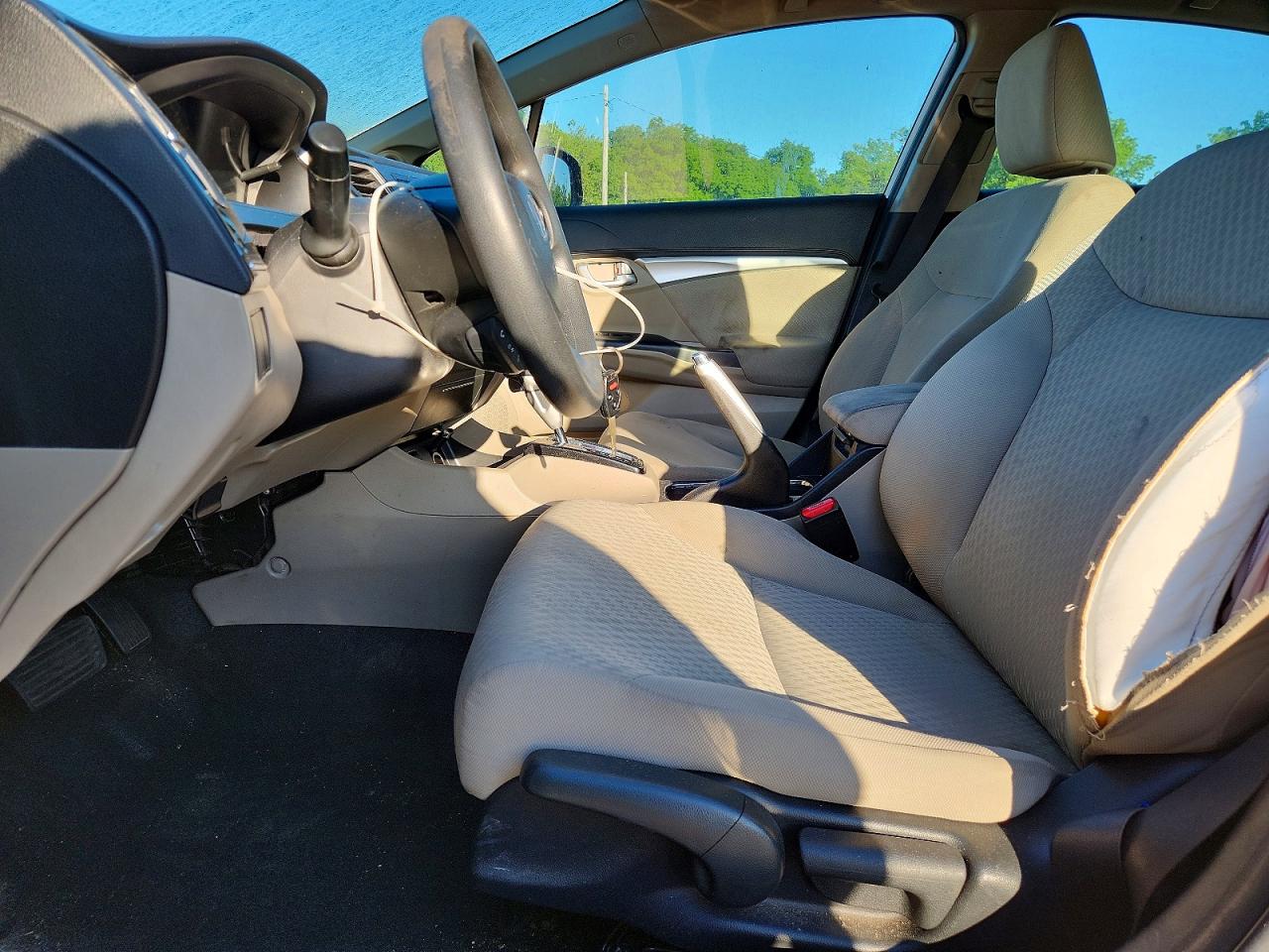 2013 Honda Civic Ex White vin: 19XFB2F80DE037835