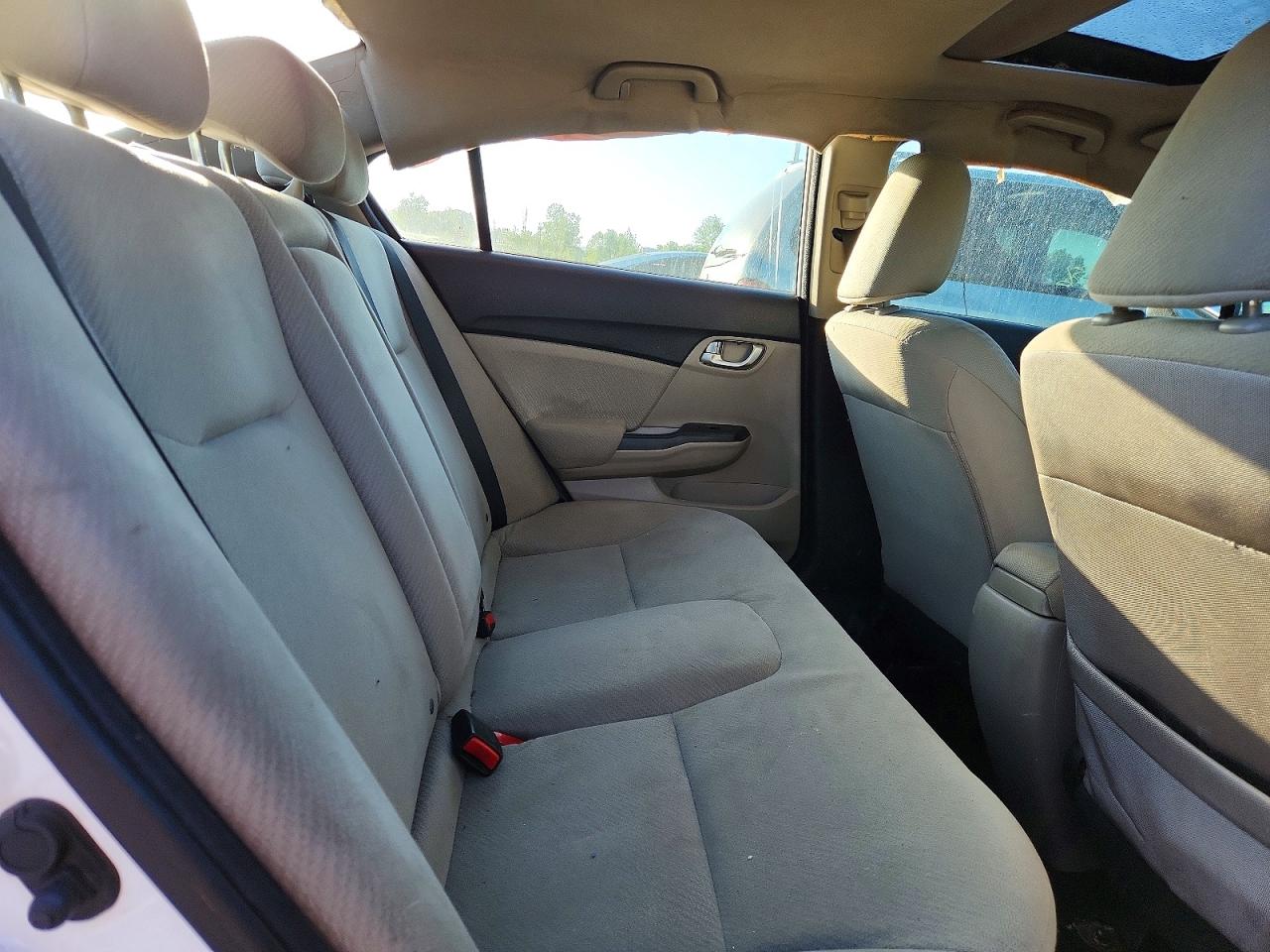 2013 Honda Civic Ex White vin: 19XFB2F80DE037835