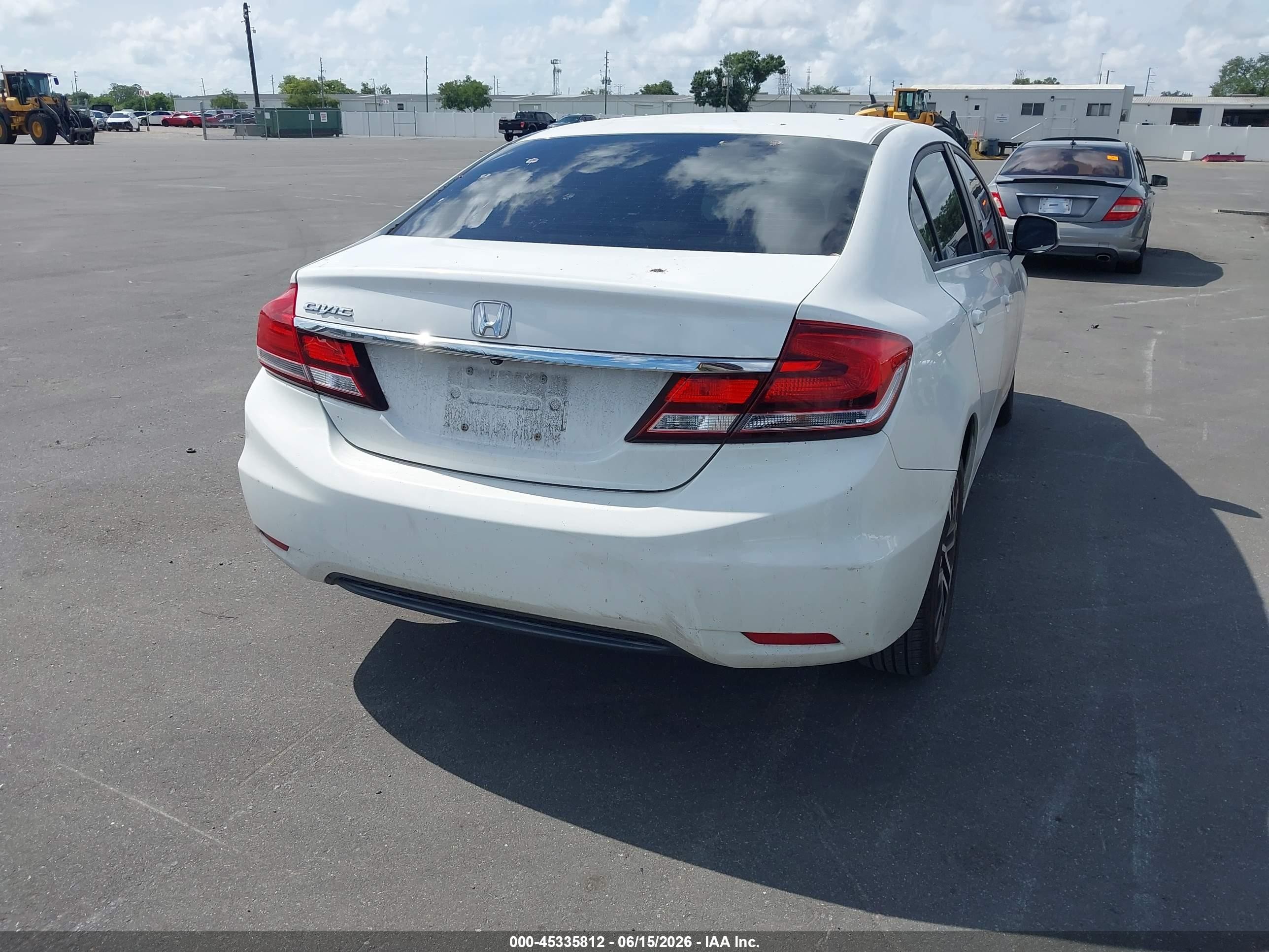 2013 Honda Civic Ex White vin: 19XFB2F80DE050844