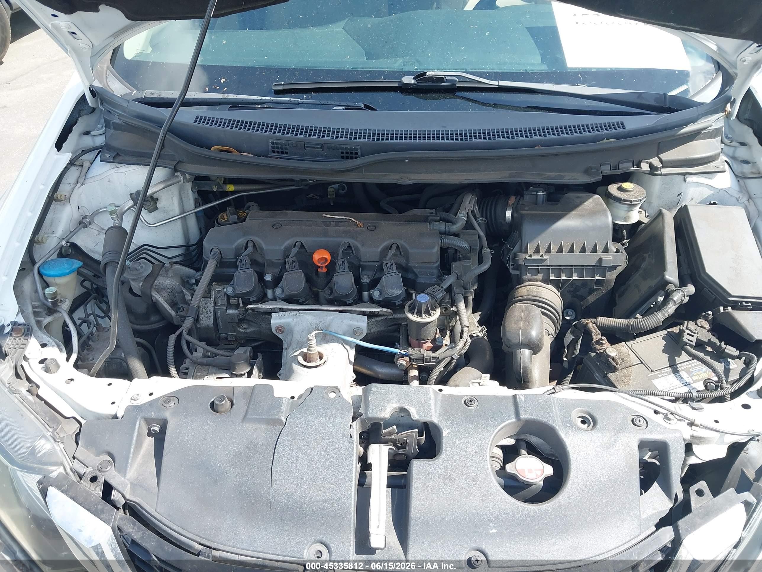 2013 Honda Civic Ex White vin: 19XFB2F80DE050844