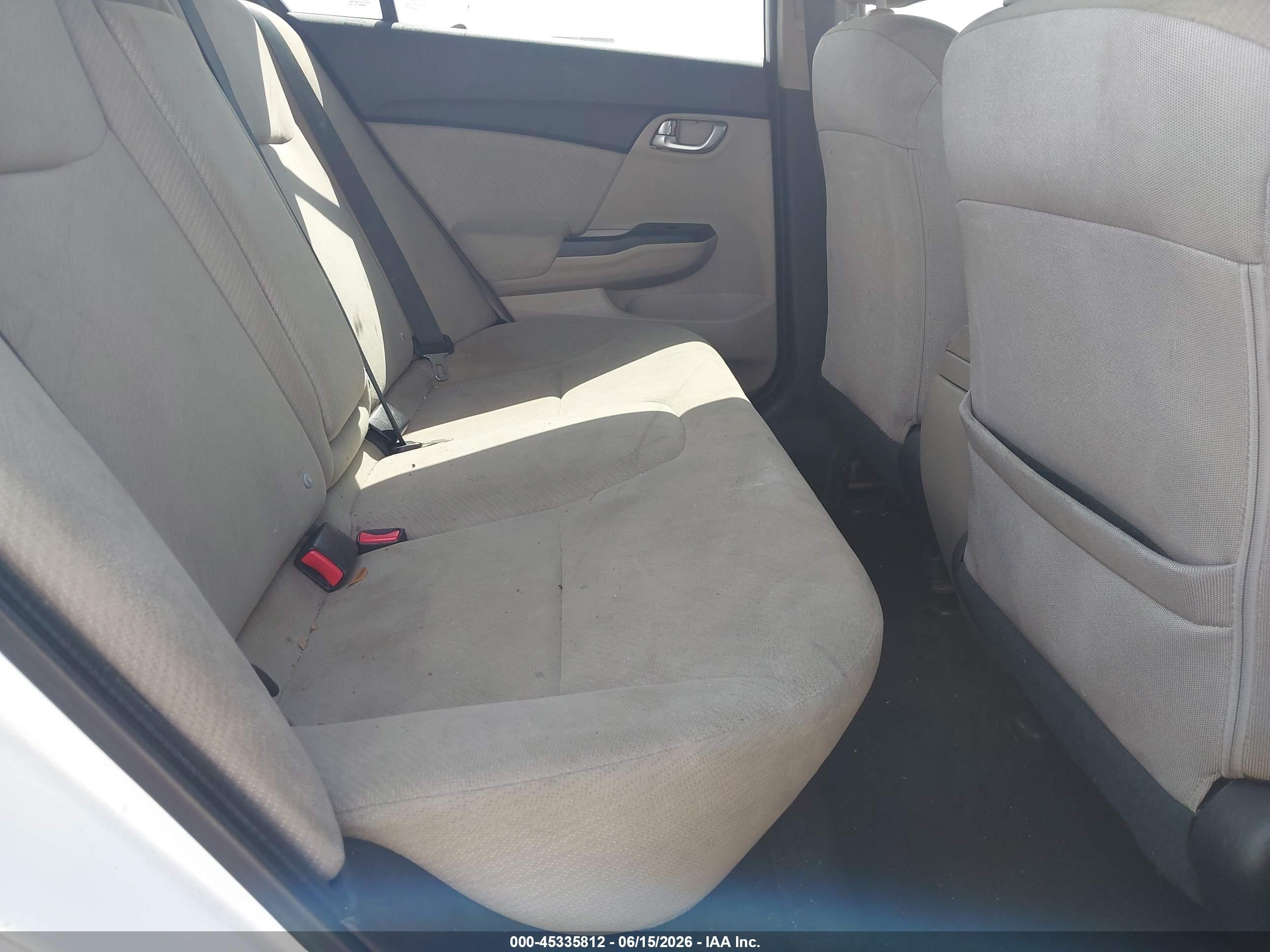2013 Honda Civic Ex White vin: 19XFB2F80DE050844