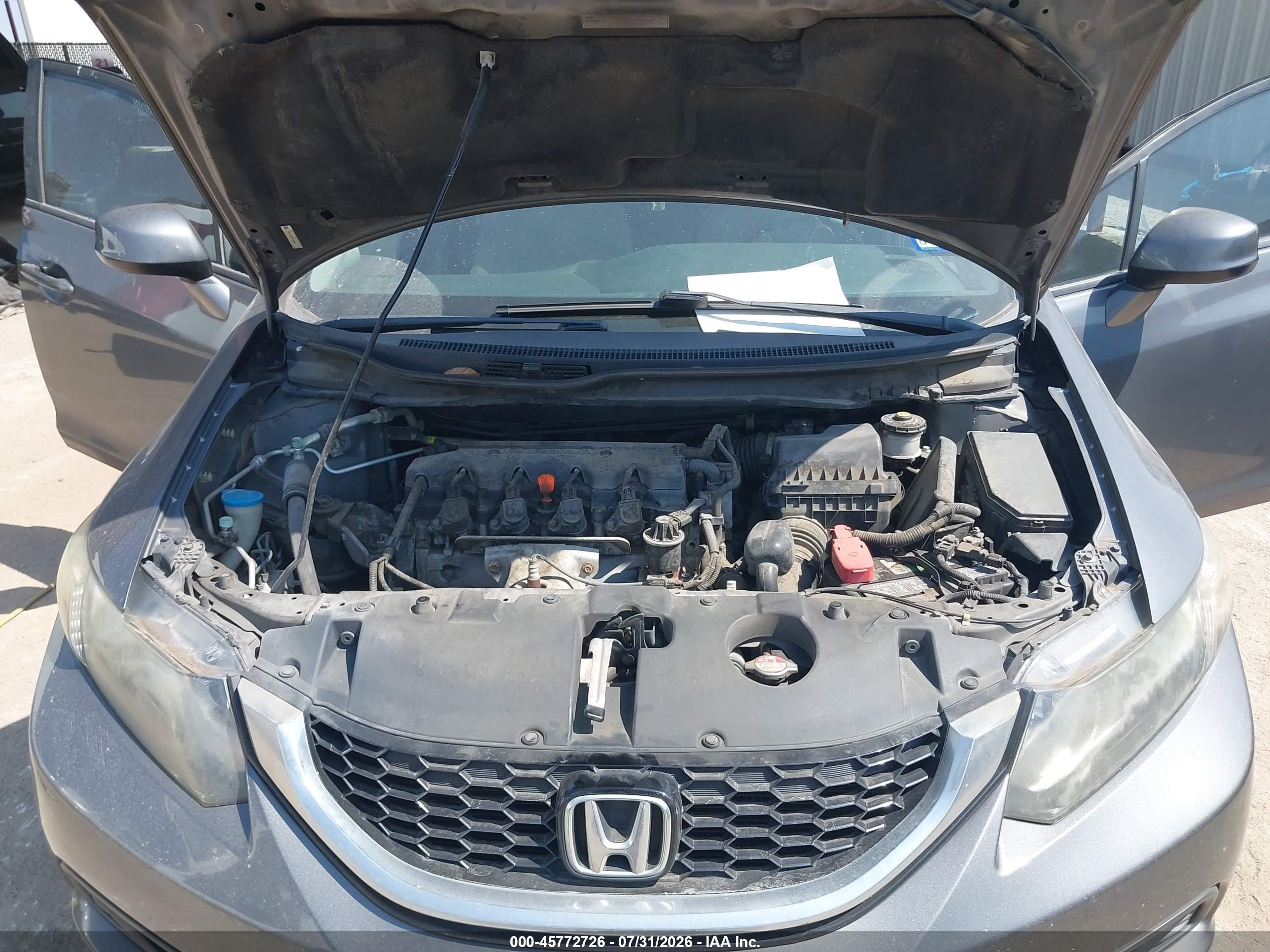 2013 Honda Civic Ex Gray vin: 19XFB2F80DE050858