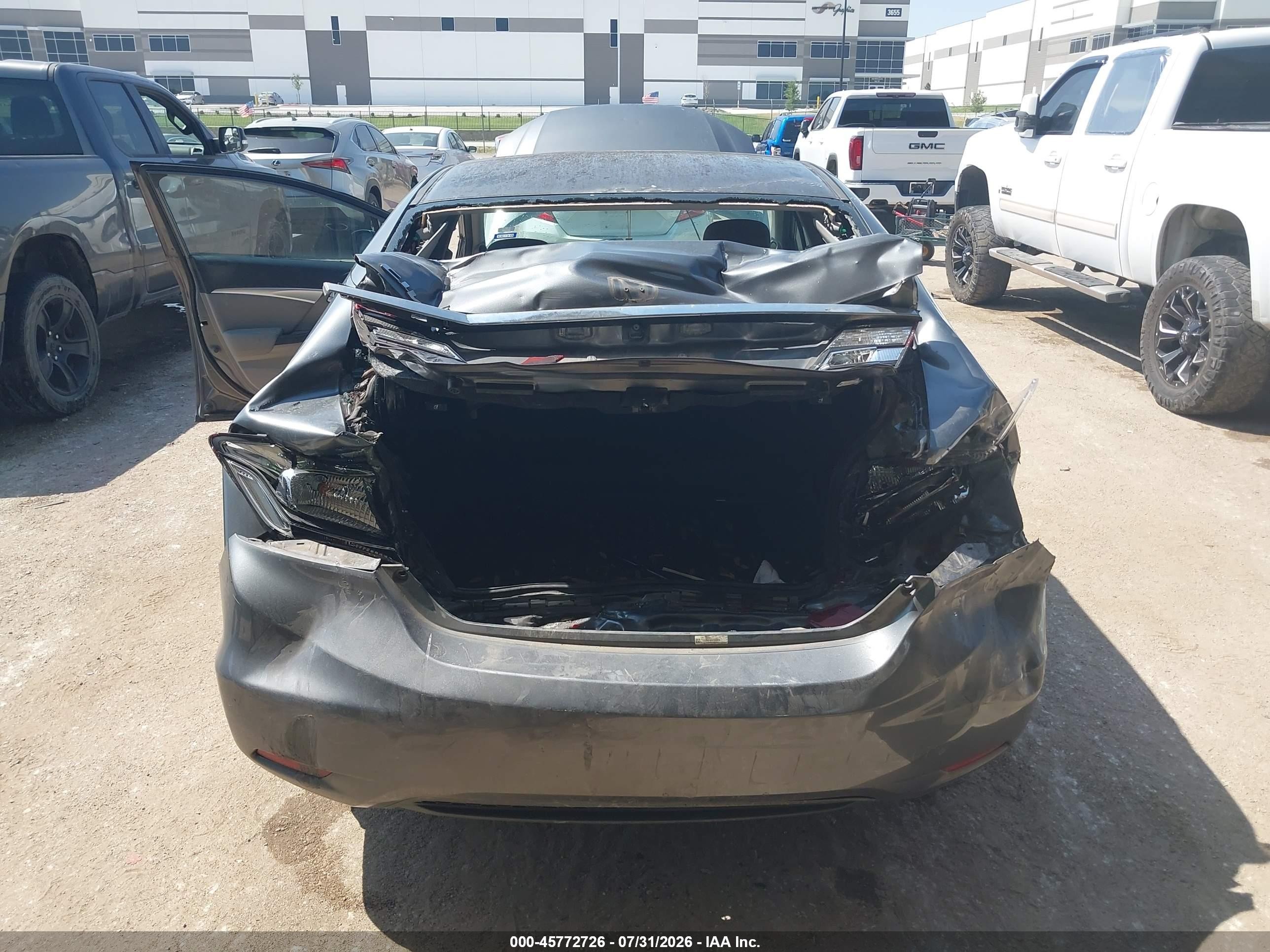 2013 Honda Civic Ex Gray vin: 19XFB2F80DE050858