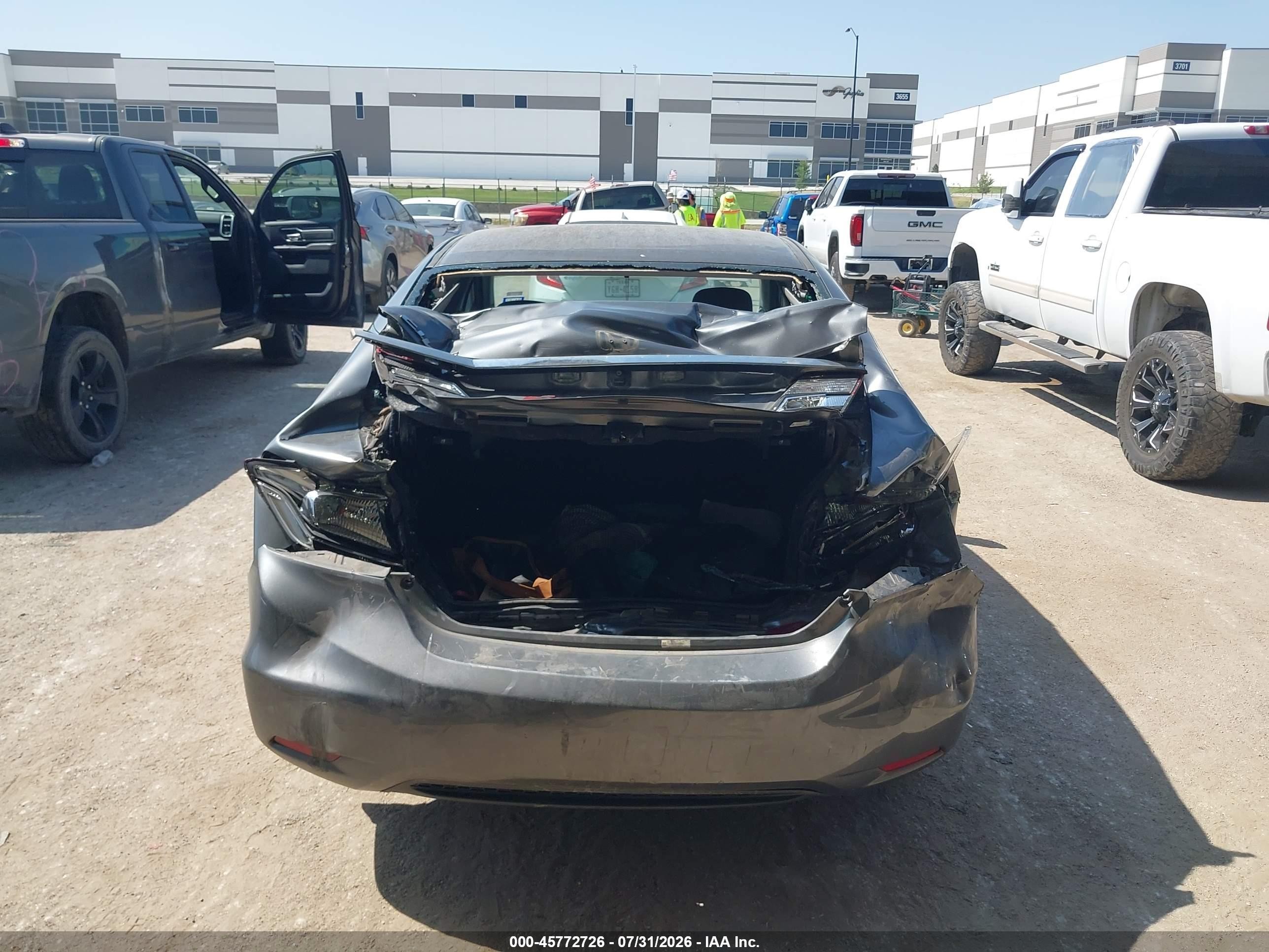 2013 Honda Civic Ex Gray vin: 19XFB2F80DE050858