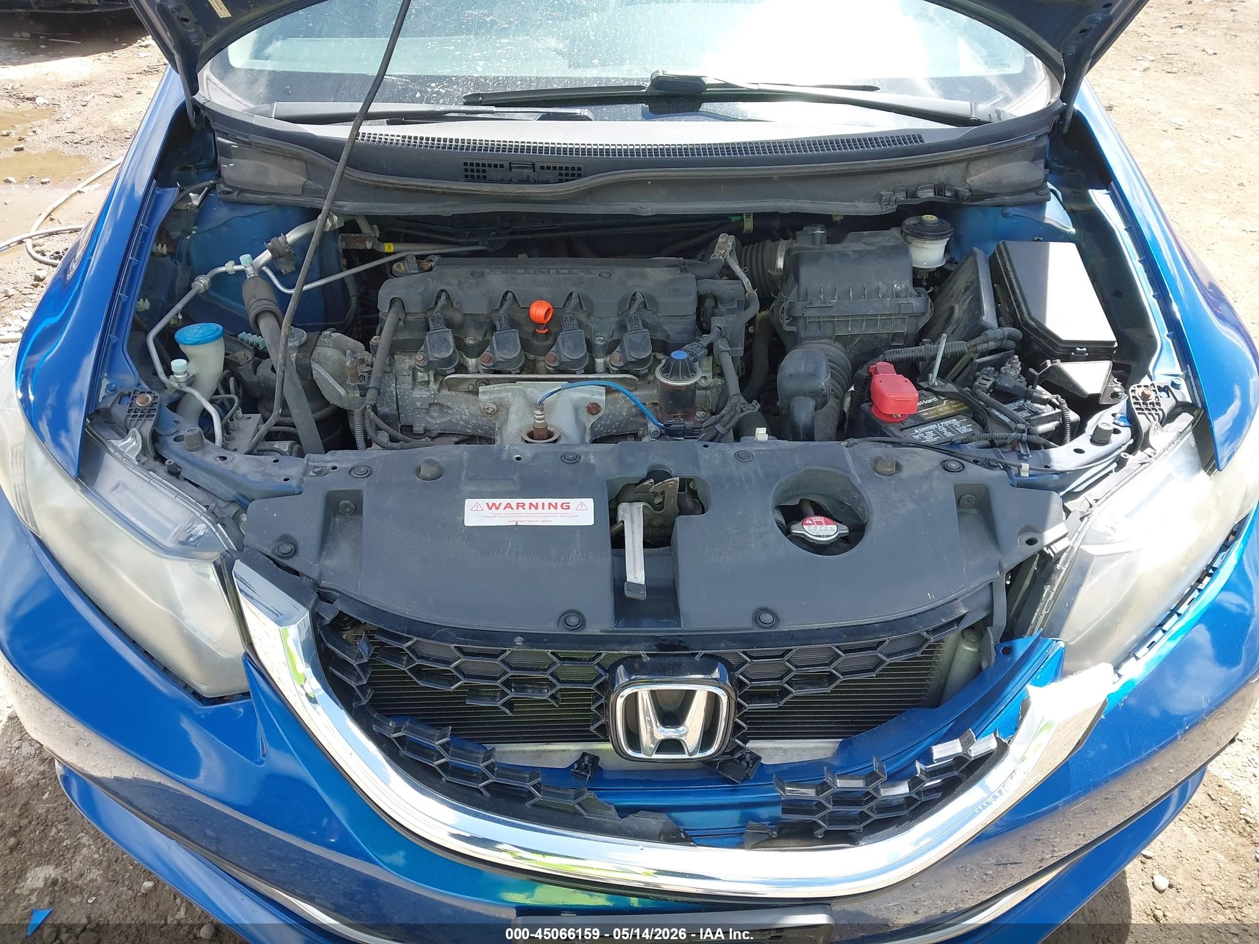 2013 Honda Civic Ex Синий vin: 19XFB2F80DE073041