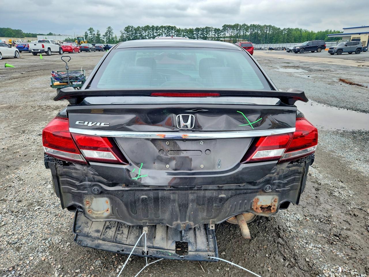 2013 Honda Civic Ex Brown vin: 19XFB2F80DE200015