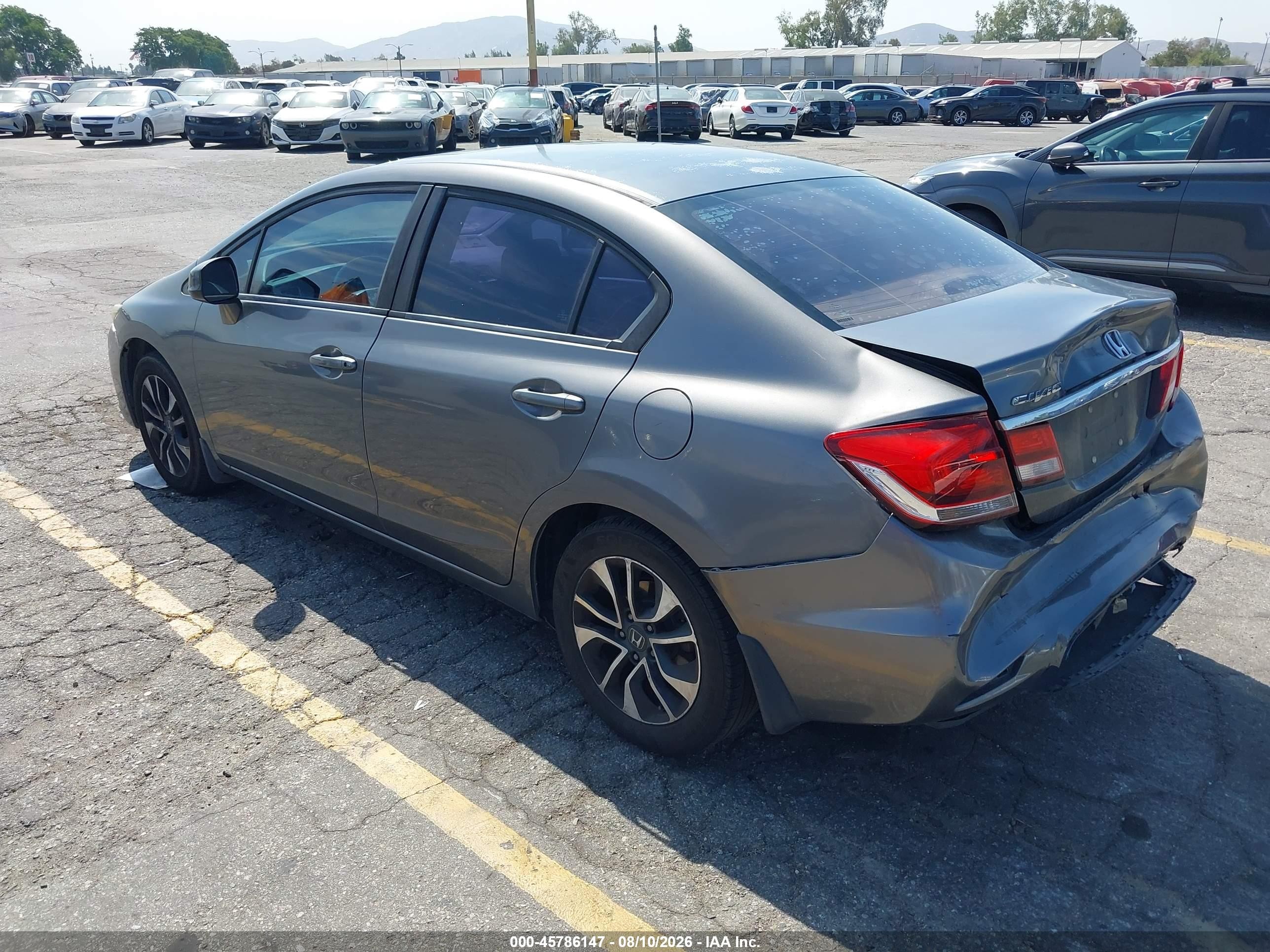 2013 Honda Civic Ex Gray vin: 19XFB2F80DE202377