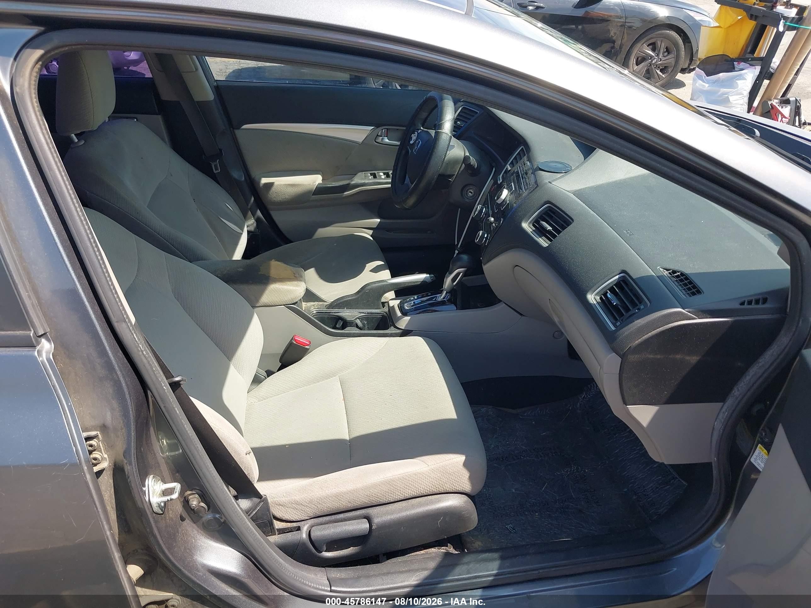 2013 Honda Civic Ex Gray vin: 19XFB2F80DE202377