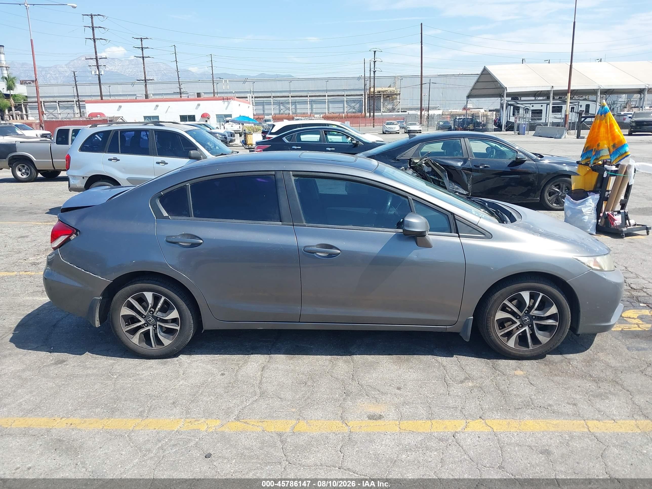2013 Honda Civic Ex Gray vin: 19XFB2F80DE202377