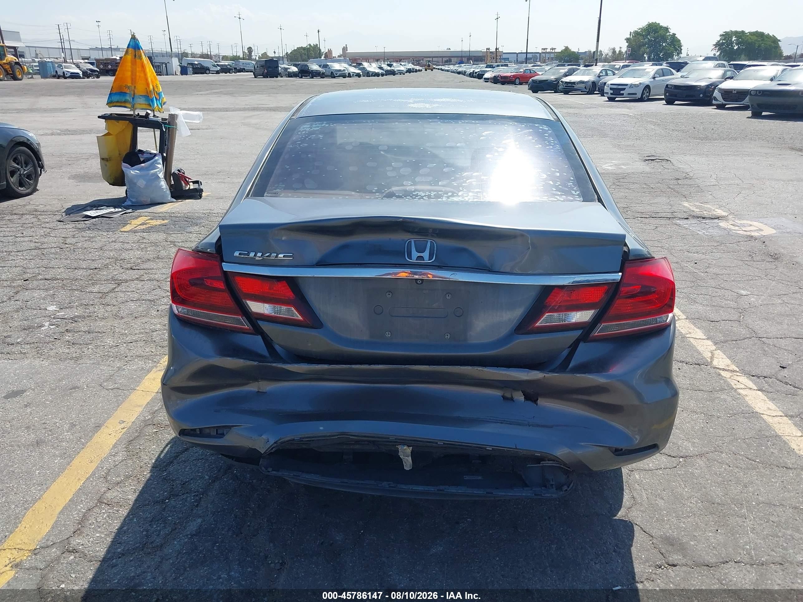 2013 Honda Civic Ex Gray vin: 19XFB2F80DE202377