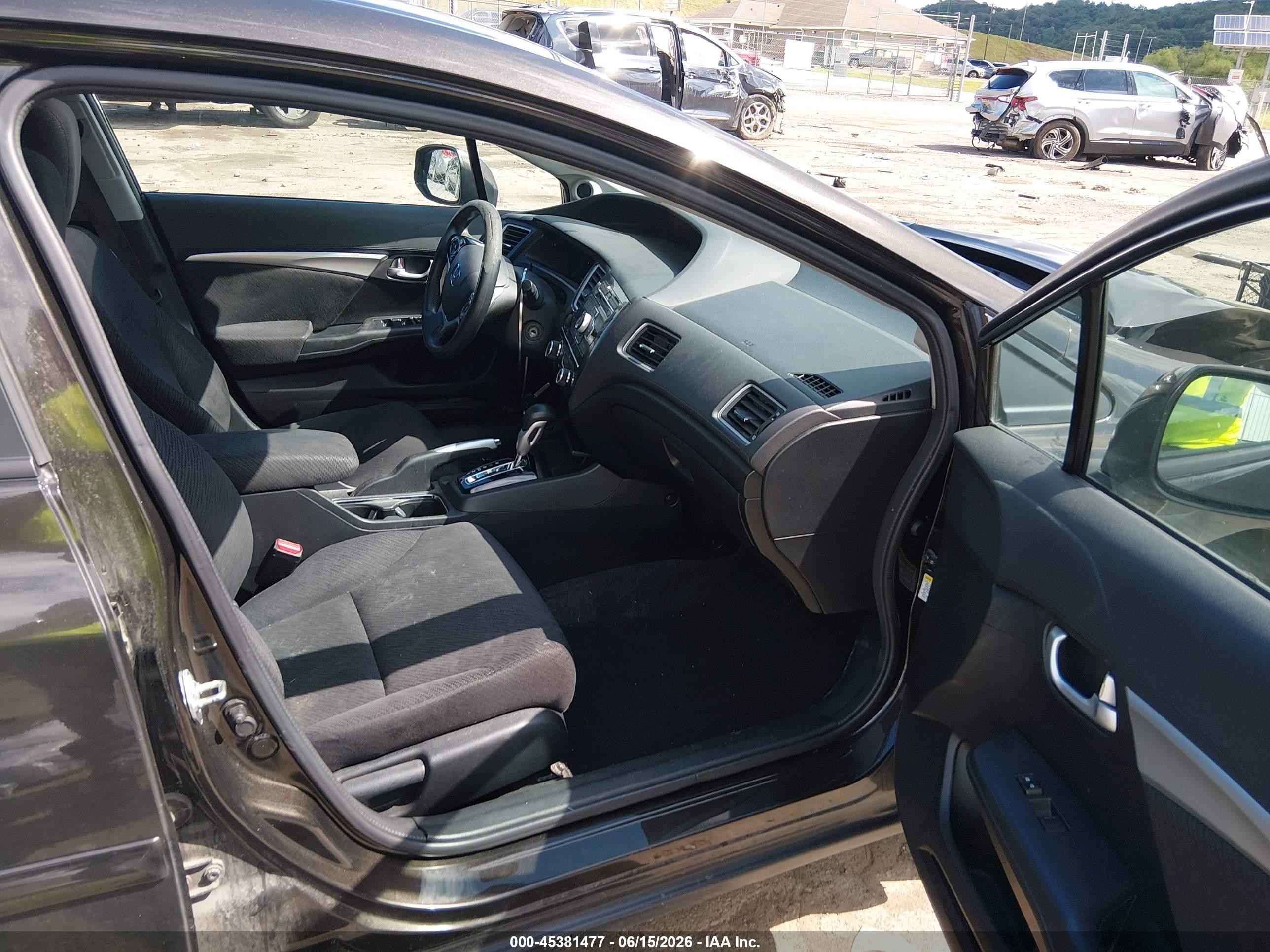 2013 Honda Civic Ex Black vin: 19XFB2F80DE202475