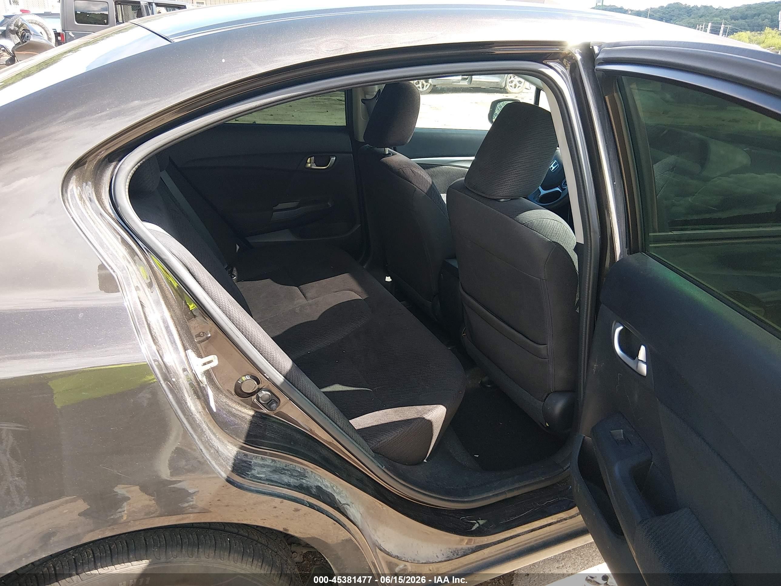 2013 Honda Civic Ex Black vin: 19XFB2F80DE202475