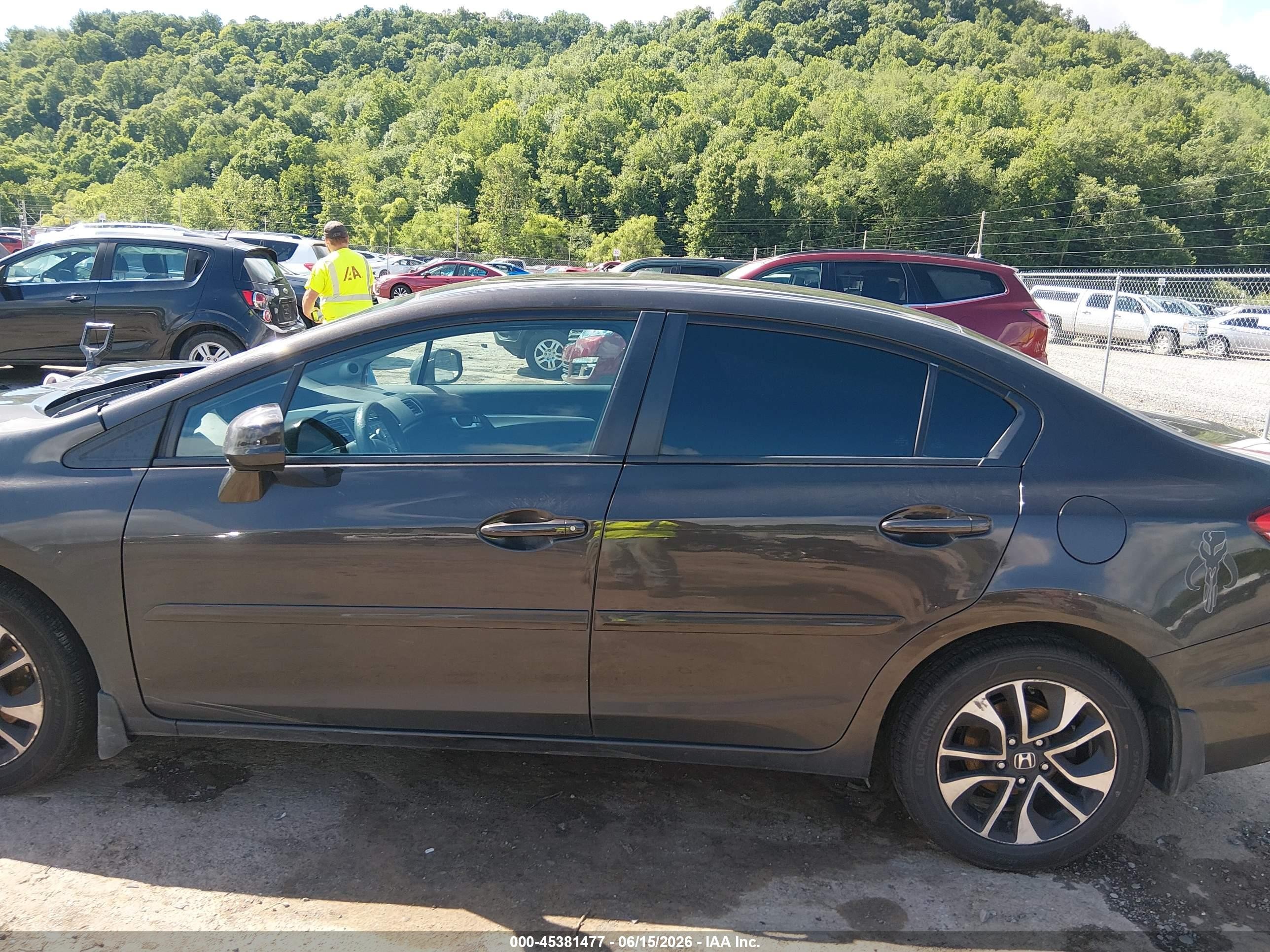 2013 Honda Civic Ex Black vin: 19XFB2F80DE202475