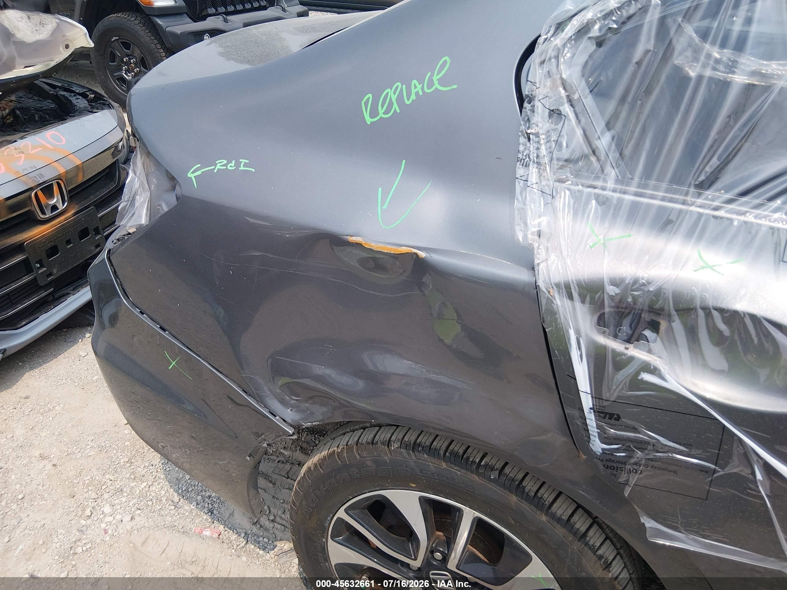 2013 Honda Civic Ex Серый vin: 19XFB2F80DE215680