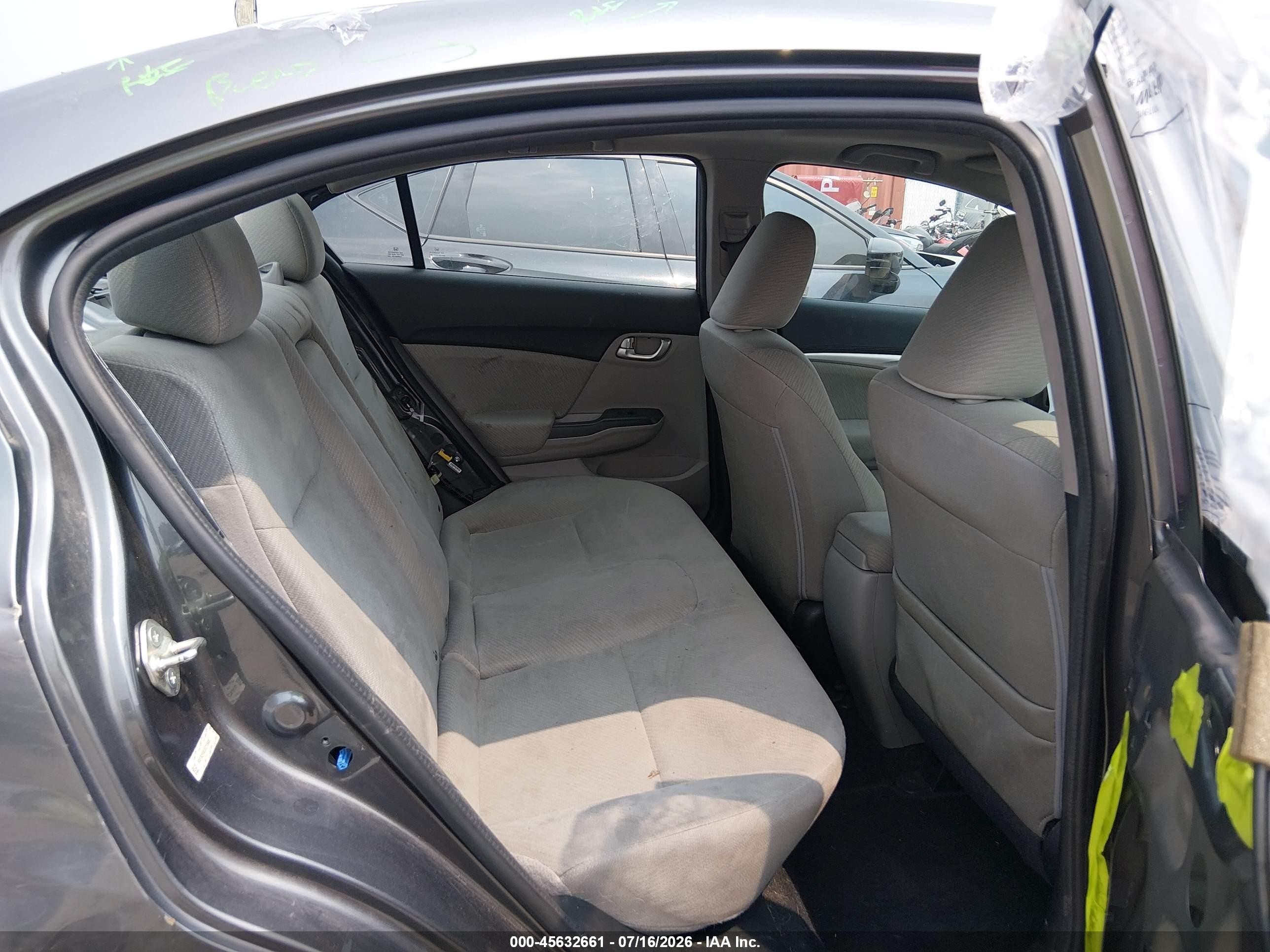 2013 Honda Civic Ex Серый vin: 19XFB2F80DE215680