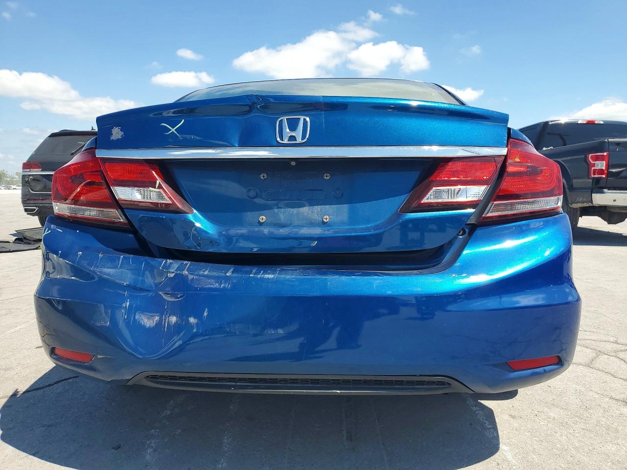 2013 Honda Civic Ex Blue vin: 19XFB2F80DE220829