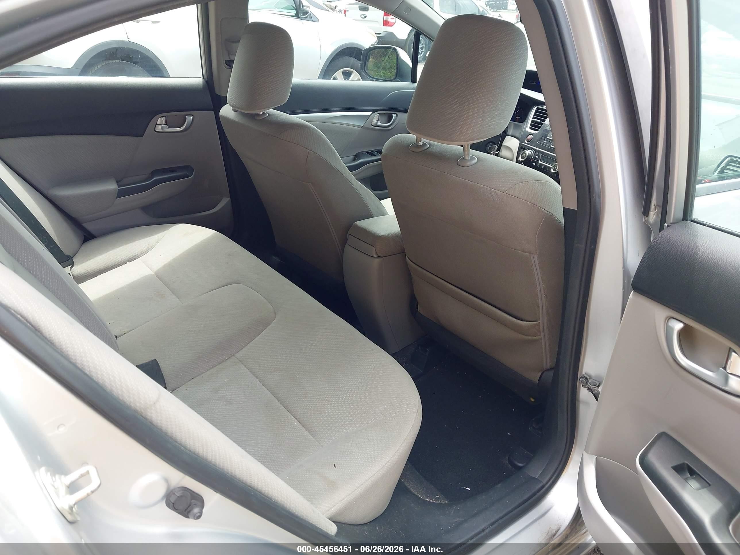 2013 Honda Civic Ex Silver vin: 19XFB2F80DE235203