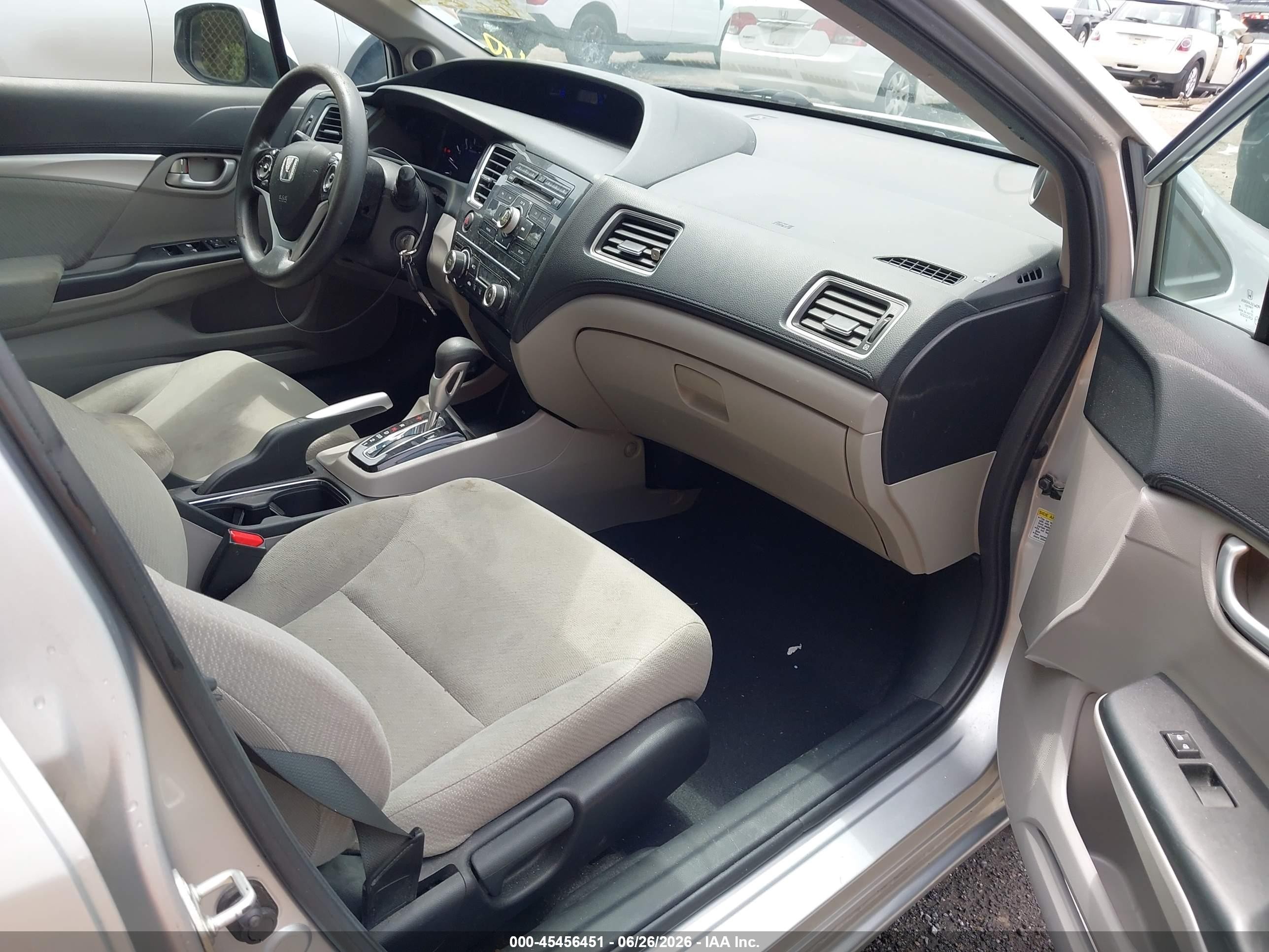 2013 Honda Civic Ex Silver vin: 19XFB2F80DE235203