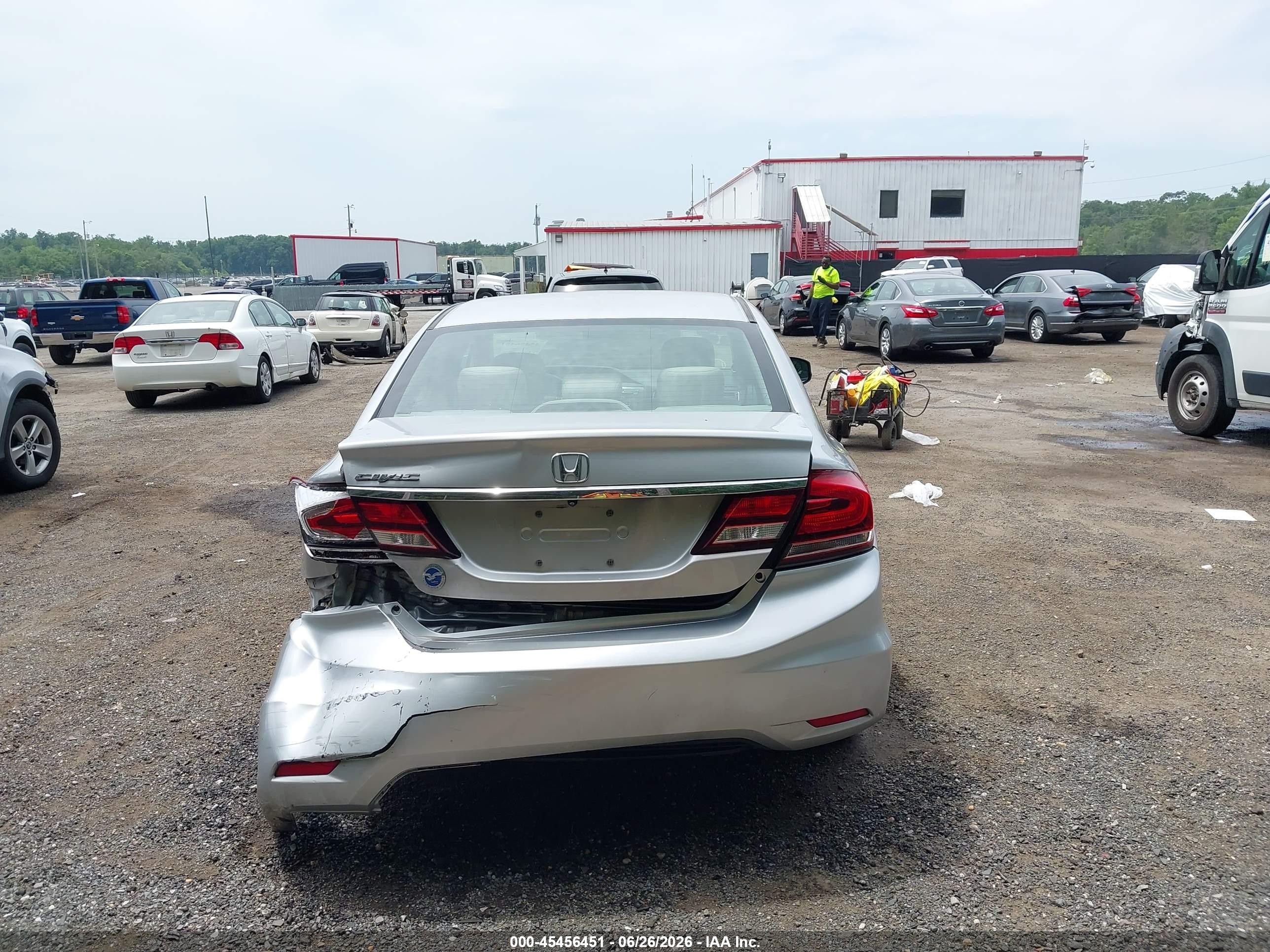 2013 Honda Civic Ex Silver vin: 19XFB2F80DE235203