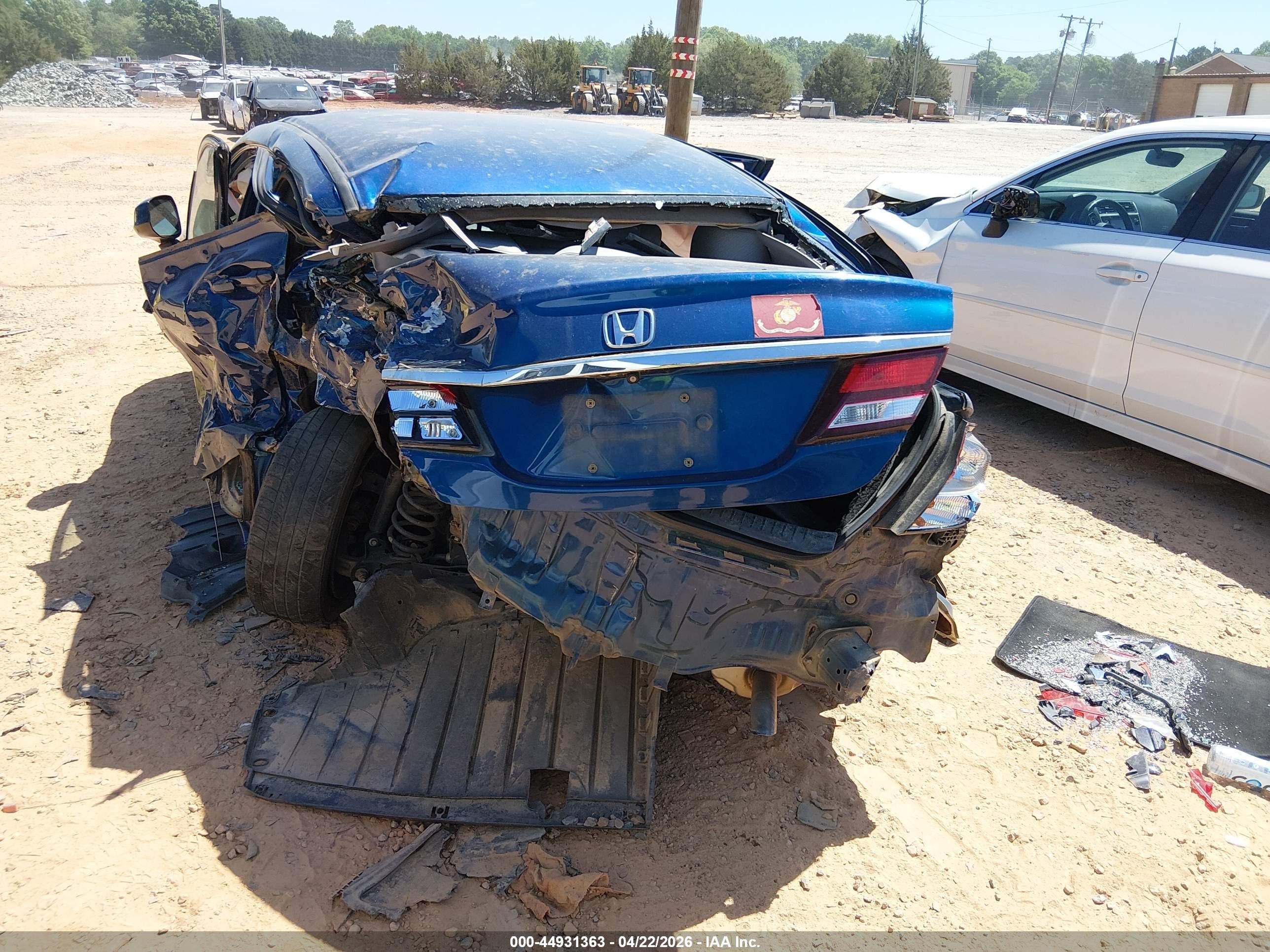 2013 Honda Civic Ex Blue vin: 19XFB2F80DE268430