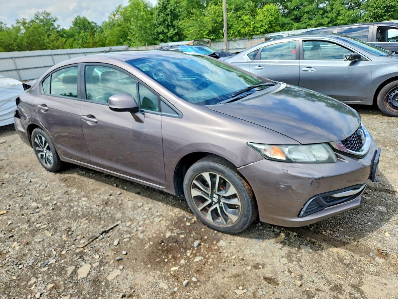 2013 Honda Civic Ex Коричневый vin: 19XFB2F80DE287415