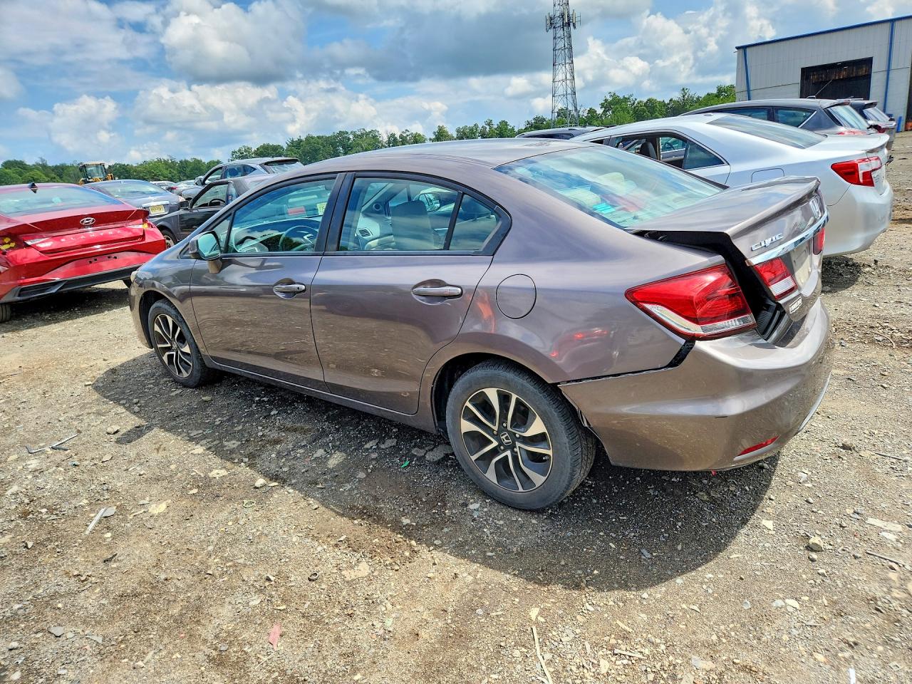 2013 Honda Civic Ex Коричневый vin: 19XFB2F80DE287415