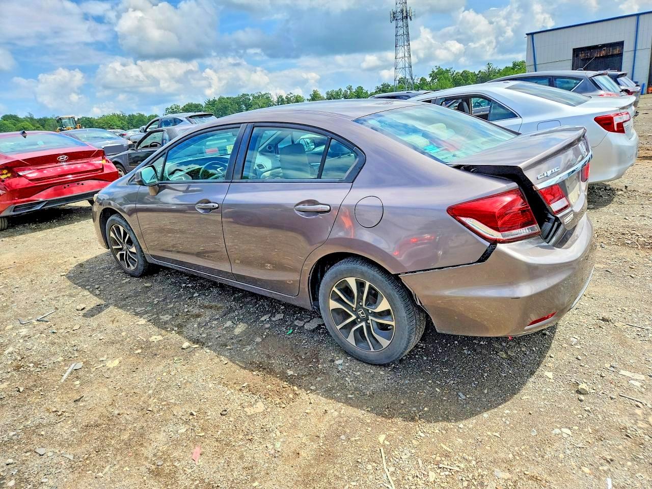 2013 Honda Civic Ex Коричневый vin: 19XFB2F80DE287415