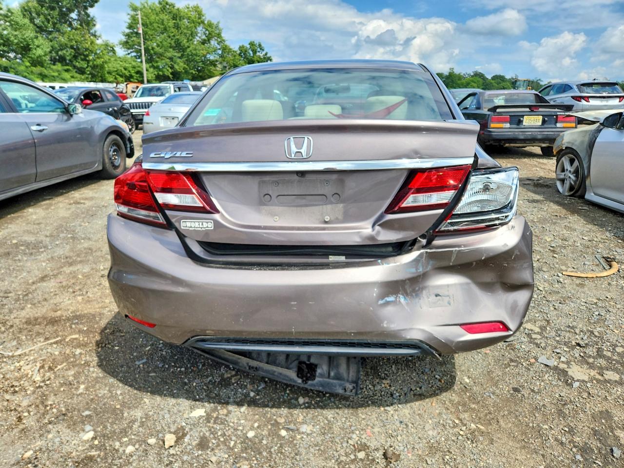 2013 Honda Civic Ex Коричневый vin: 19XFB2F80DE287415