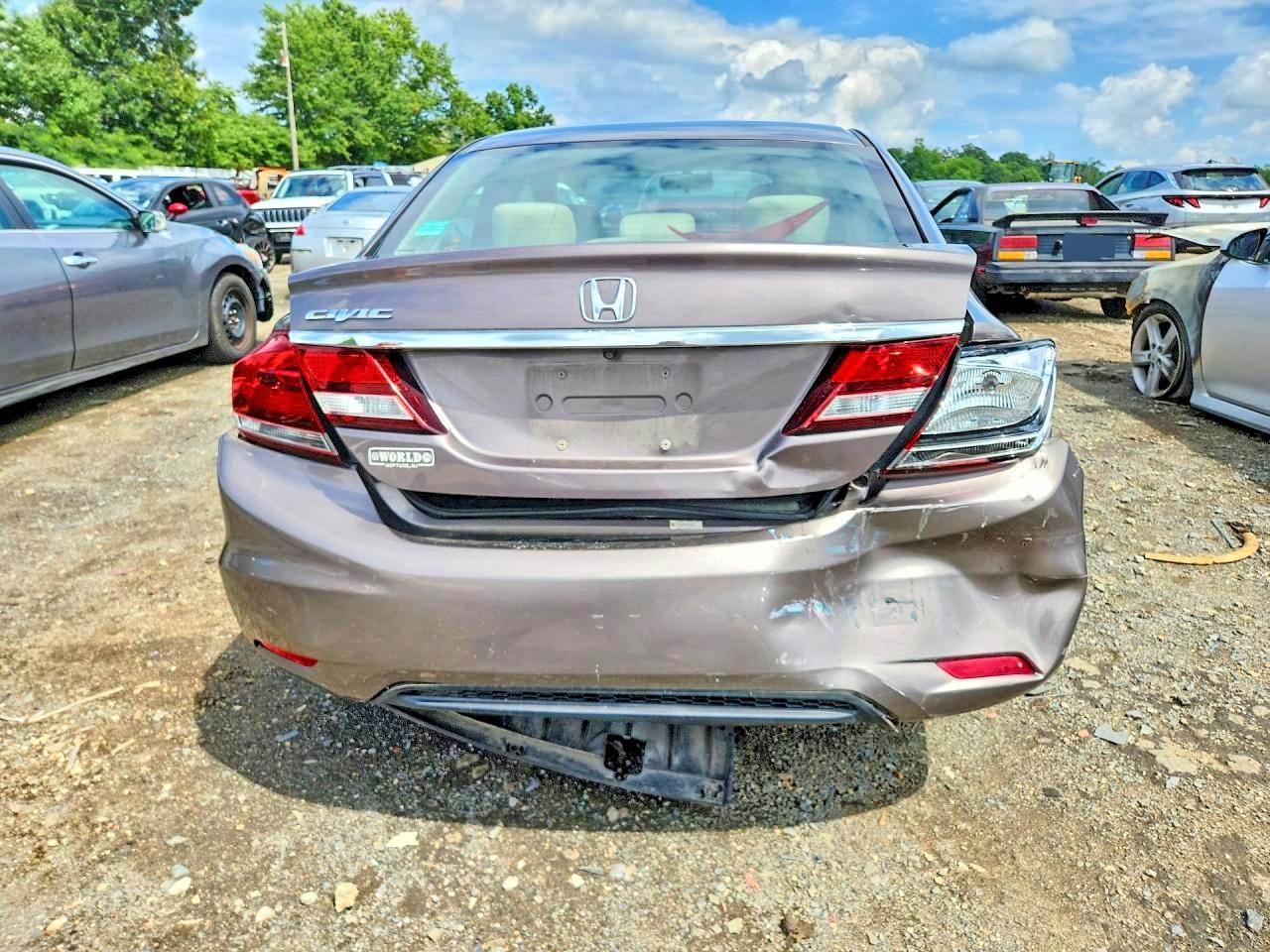 2013 Honda Civic Ex Коричневый vin: 19XFB2F80DE287415