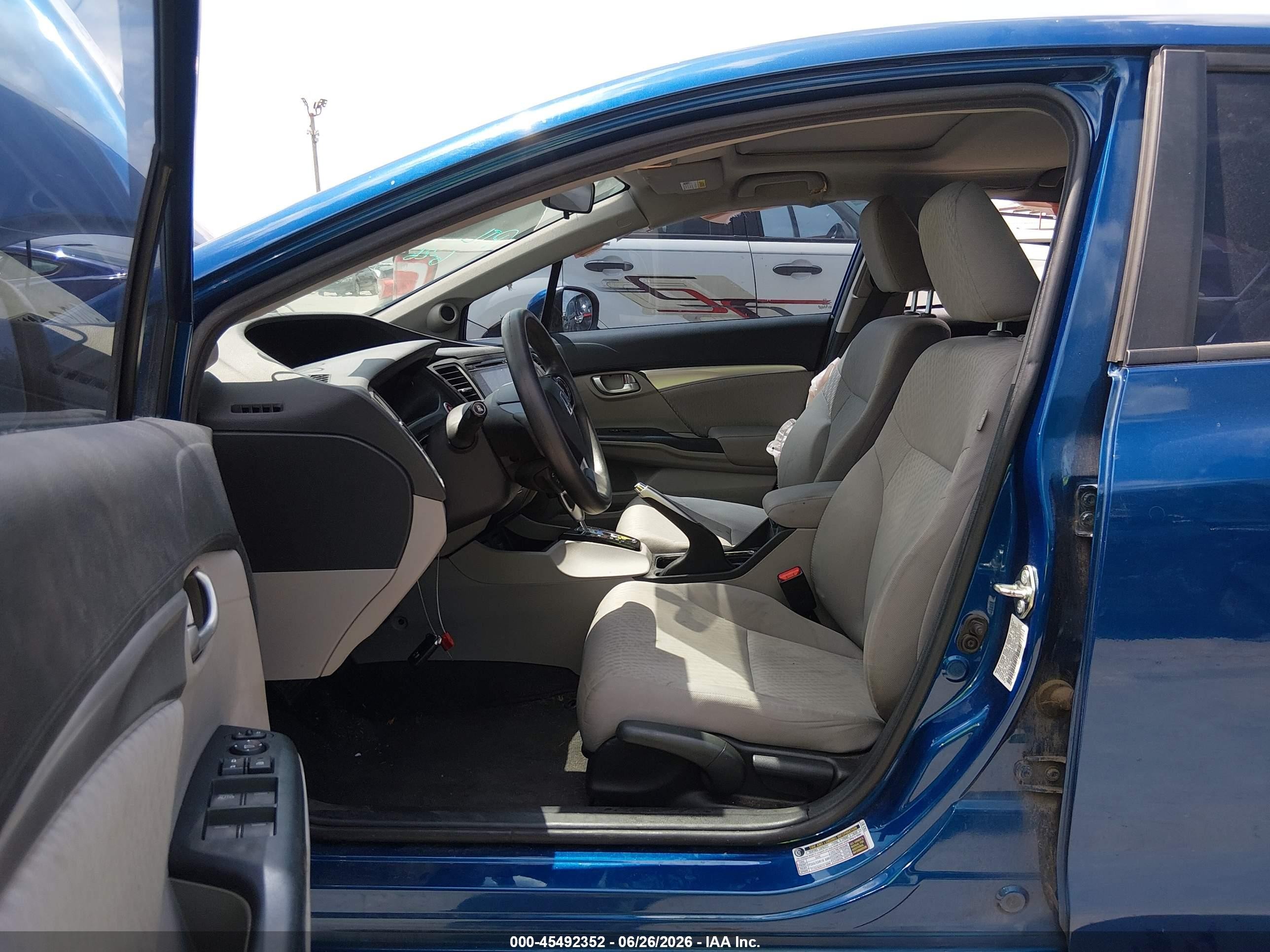 2014 Honda Civic Ex Blue vin: 19XFB2F80EE008045