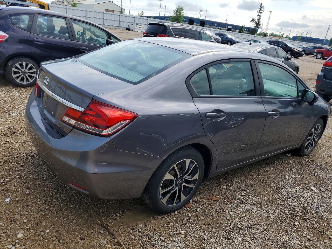 2014 Honda Civic Ex Gray vin: 19XFB2F80EE011687