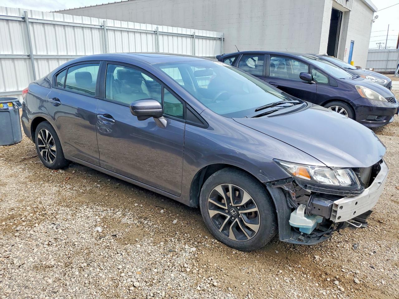 2014 Honda Civic Ex Gray vin: 19XFB2F80EE011687