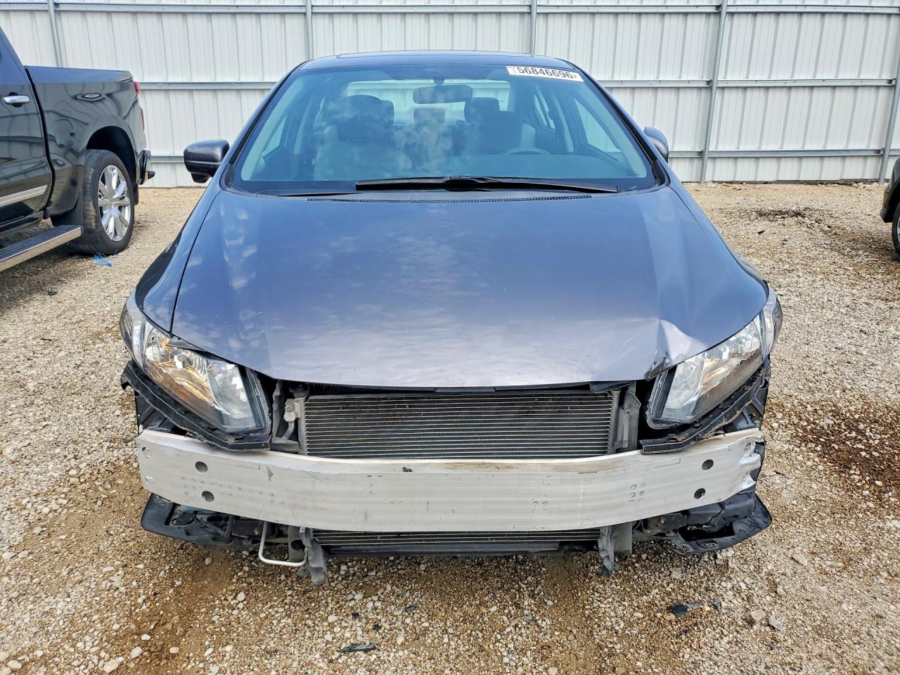 2014 Honda Civic Ex Gray vin: 19XFB2F80EE011687