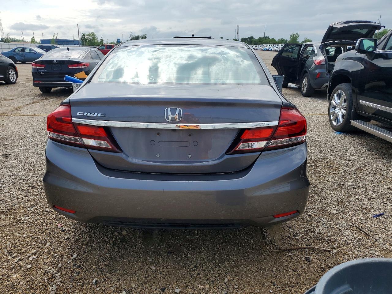 2014 Honda Civic Ex Gray vin: 19XFB2F80EE011687