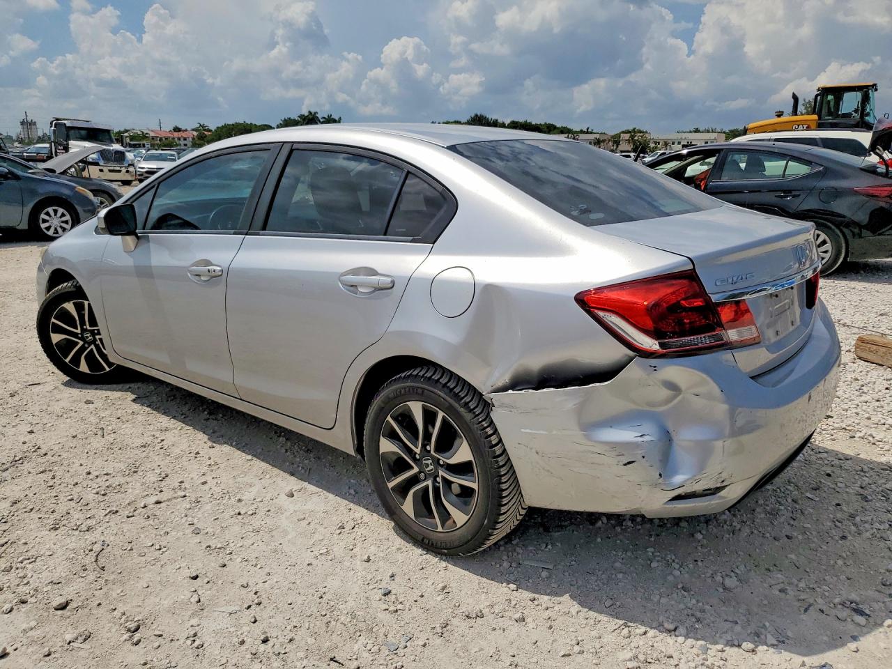 2014 Honda Civic Ex Silver vin: 19XFB2F80EE032040