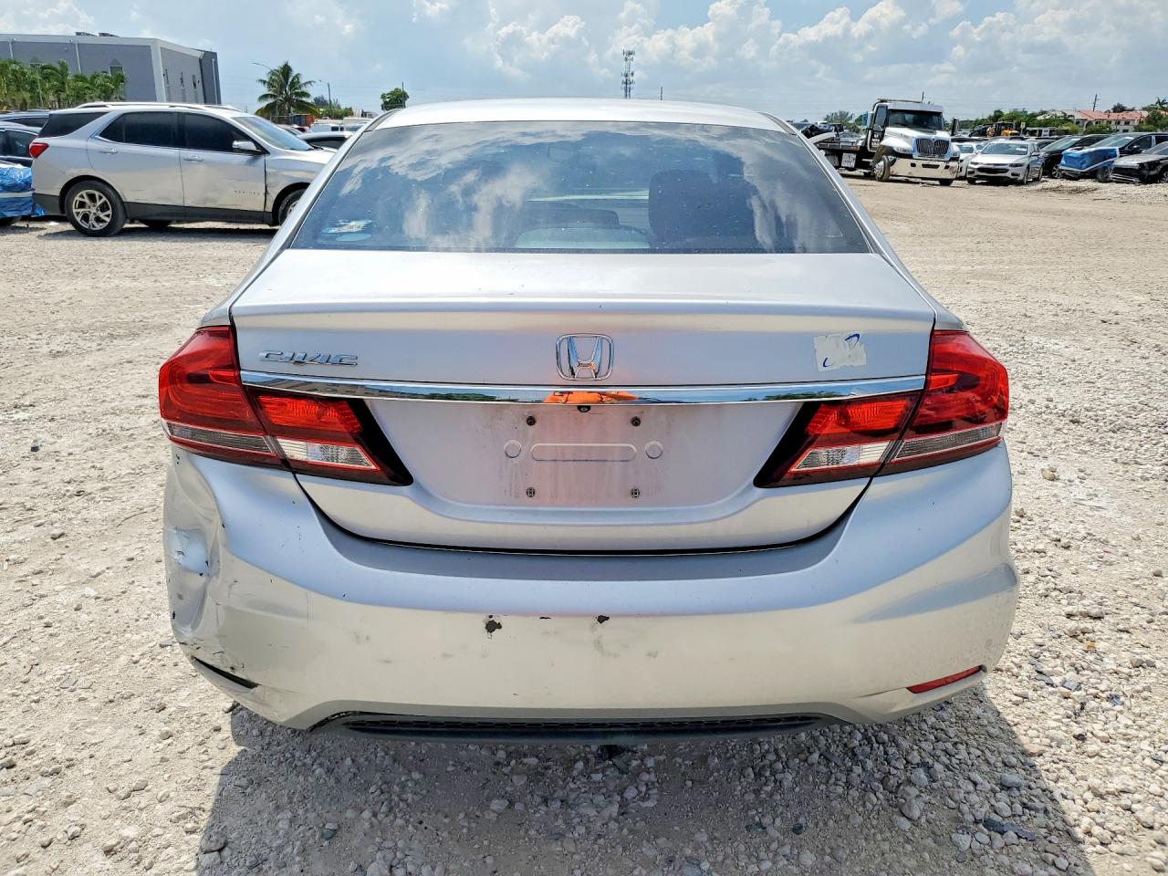 2014 Honda Civic Ex Silver vin: 19XFB2F80EE032040