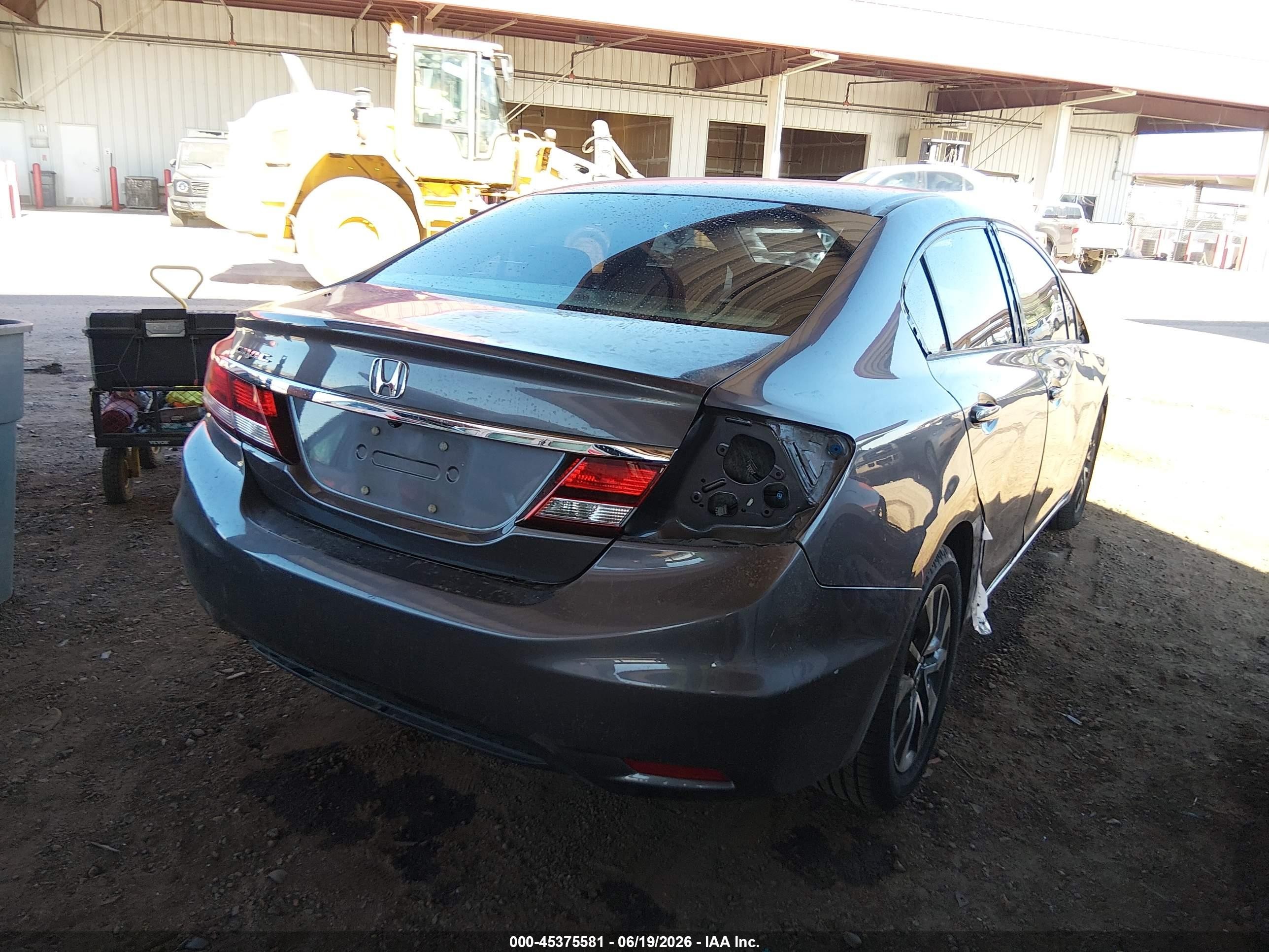 2014 Honda Civic Ex Gray vin: 19XFB2F80EE048576