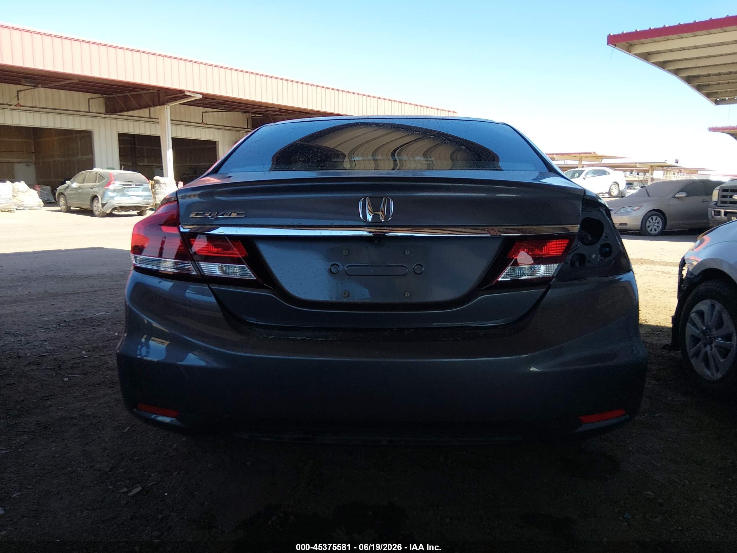2014 Honda Civic Ex Gray vin: 19XFB2F80EE048576