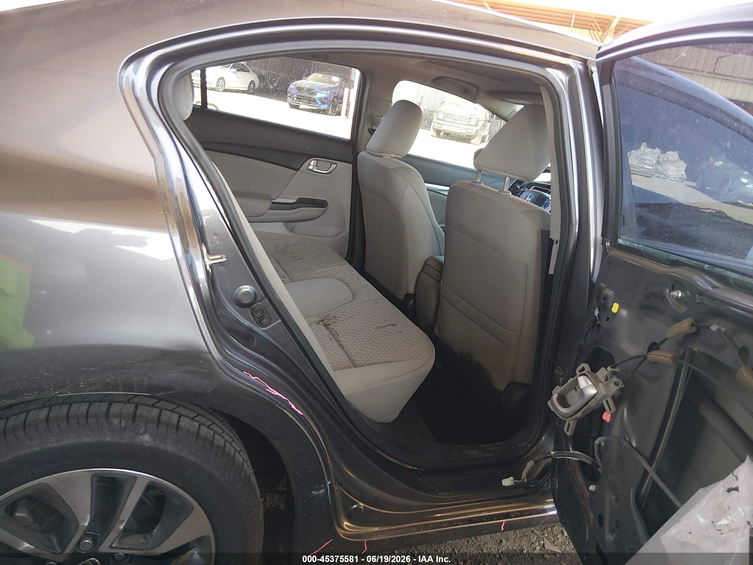 2014 Honda Civic Ex Gray vin: 19XFB2F80EE048576