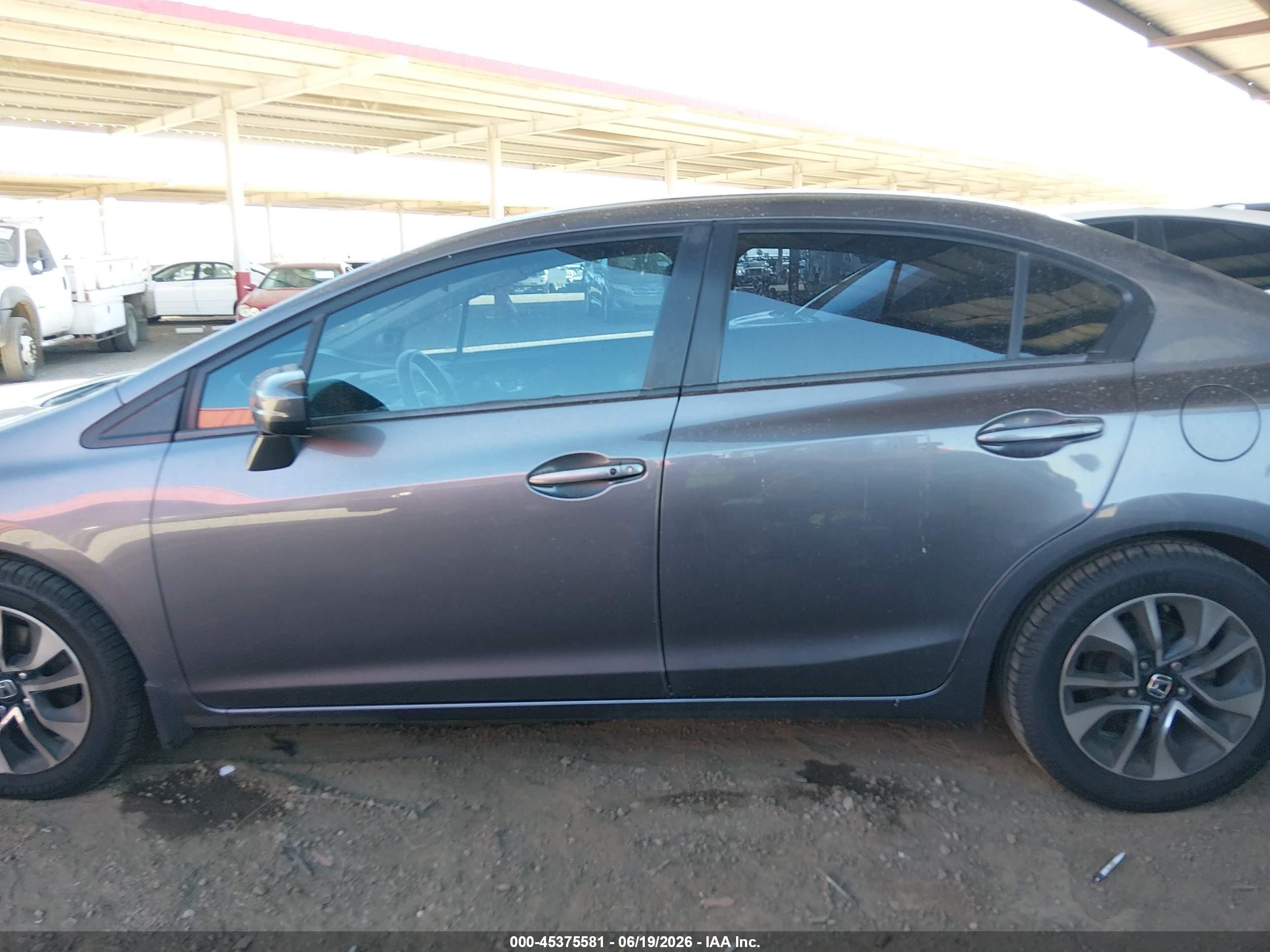2014 Honda Civic Ex Gray vin: 19XFB2F80EE048576