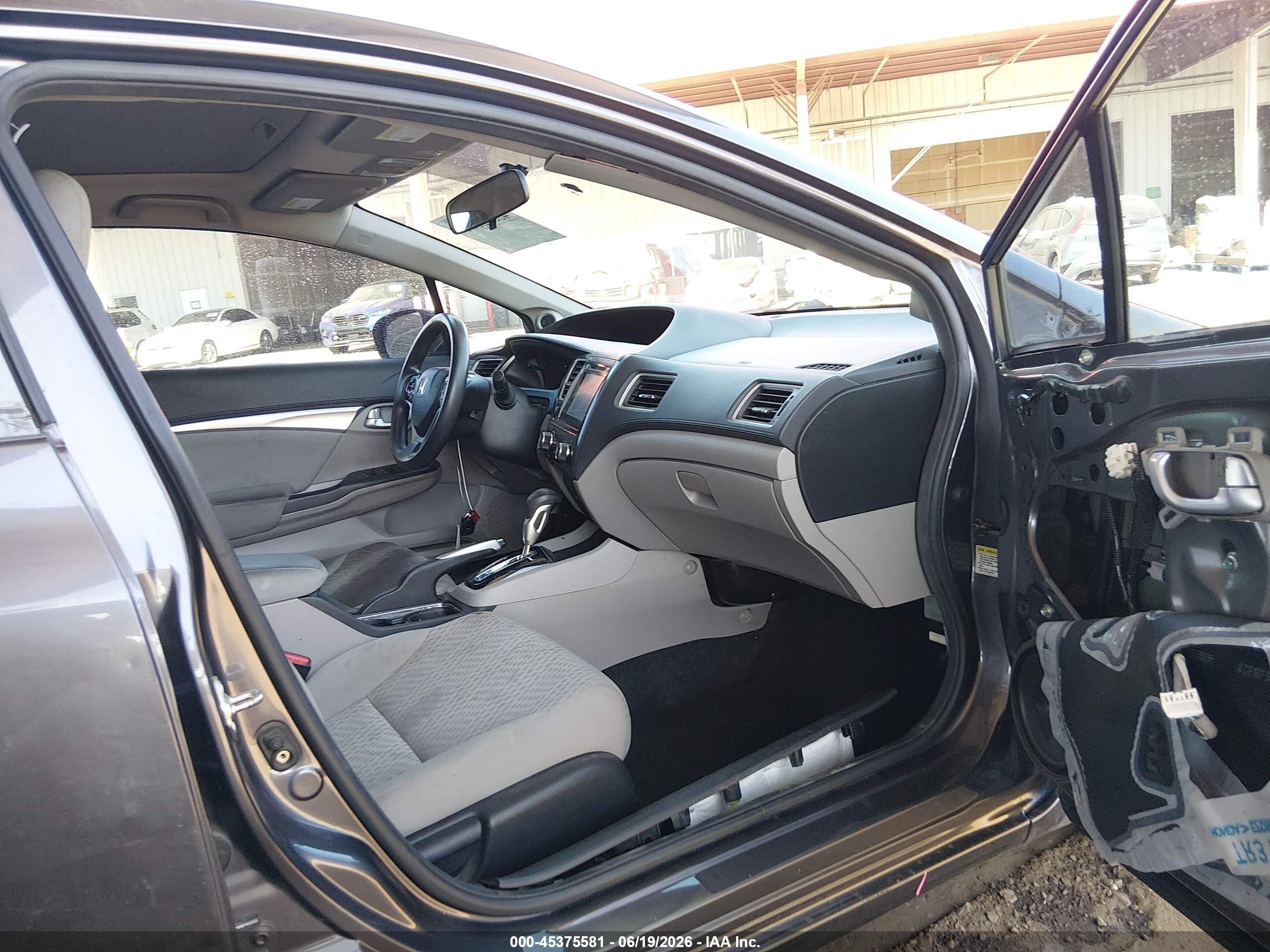 2014 Honda Civic Ex Gray vin: 19XFB2F80EE048576
