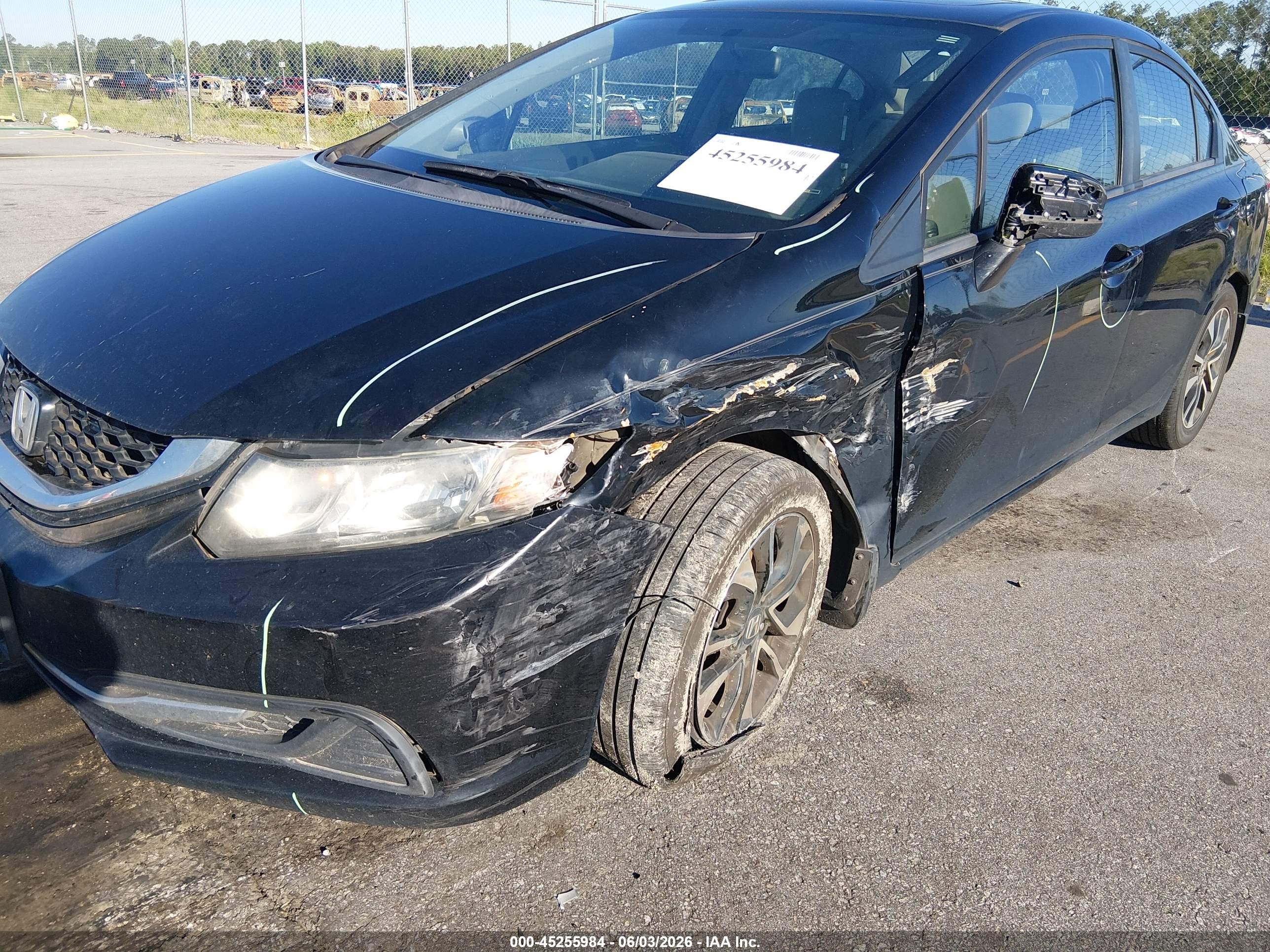 2014 Honda Civic Ex Black vin: 19XFB2F80EE054507