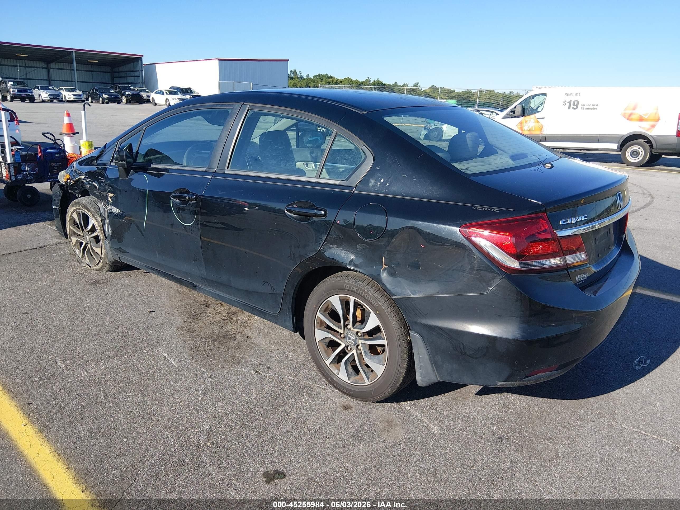 2014 Honda Civic Ex Black vin: 19XFB2F80EE054507