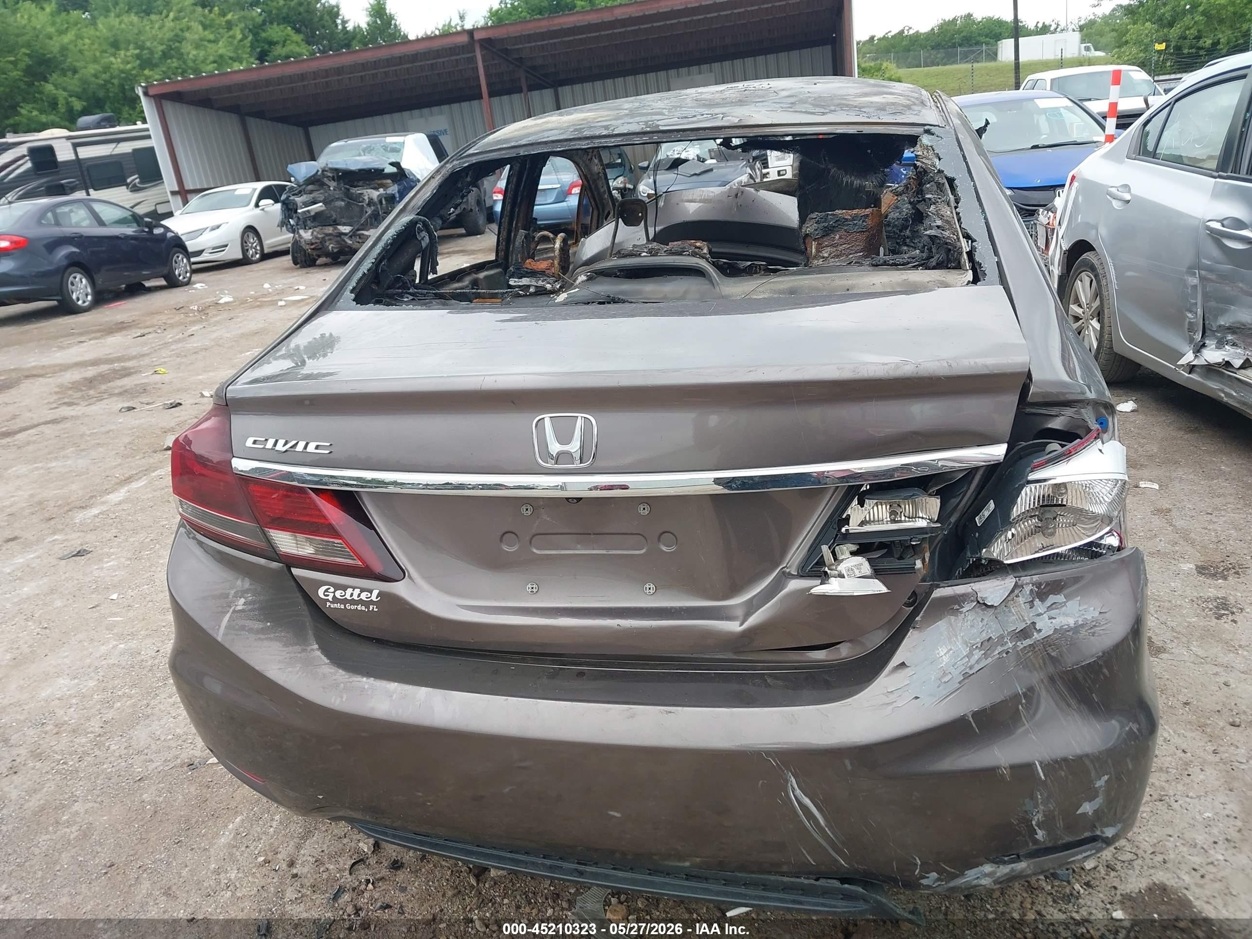 2014 Honda Civic Ex Gray vin: 19XFB2F80EE082730