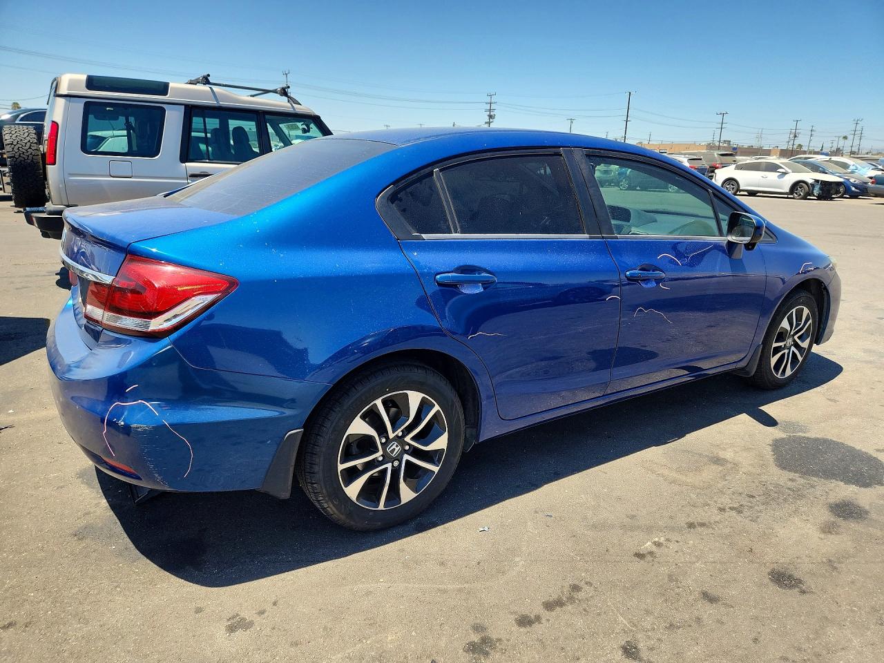 2014 Honda Civic Ex Blue vin: 19XFB2F80EE263620