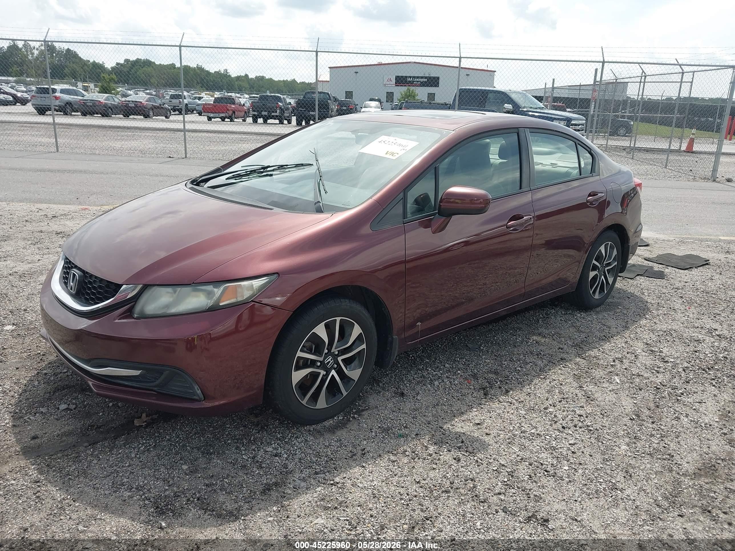 2015 Honda Civic Ex Burgundy vin: 19XFB2F80FE005003