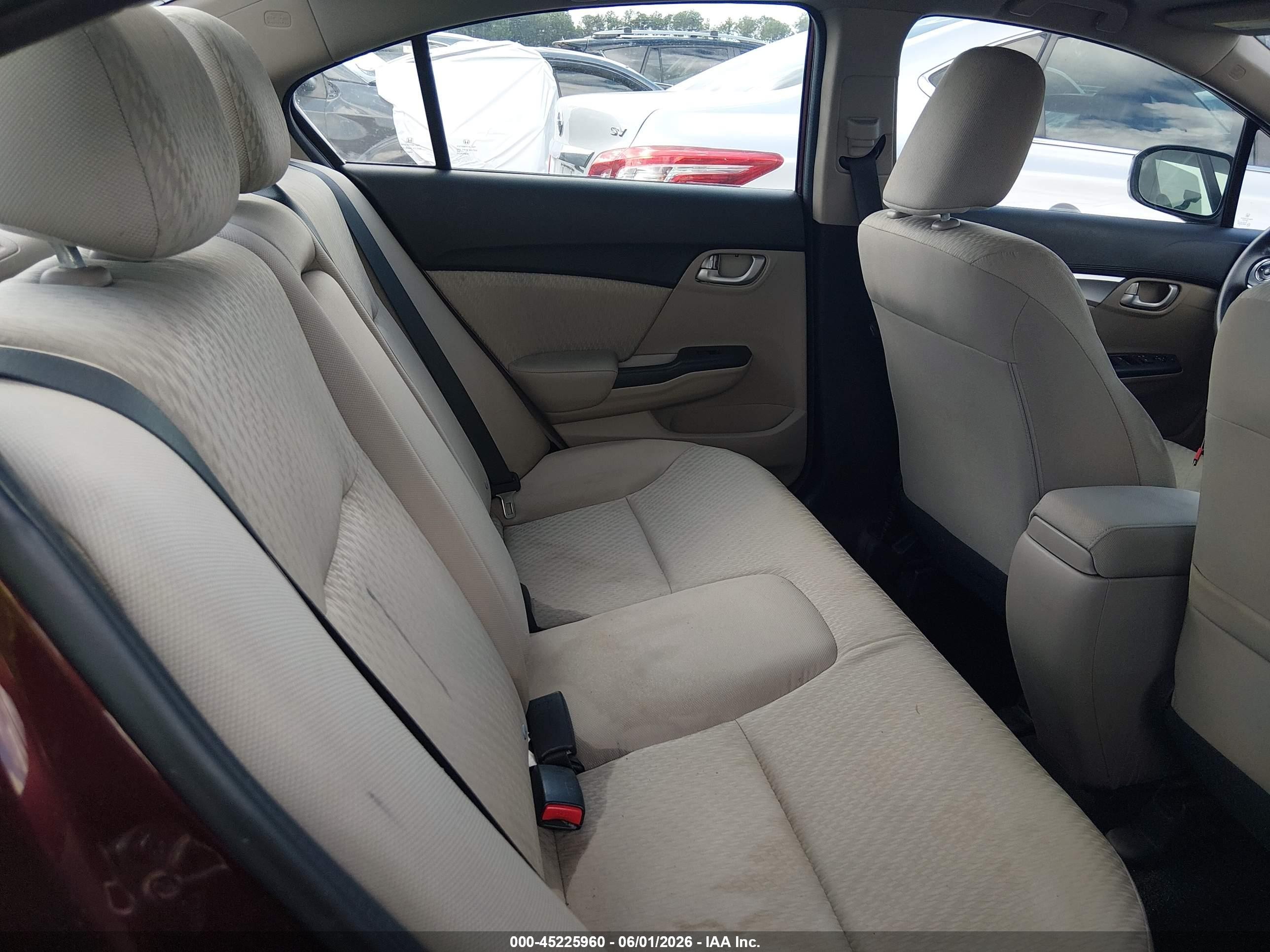 2015 Honda Civic Ex Burgundy vin: 19XFB2F80FE005003